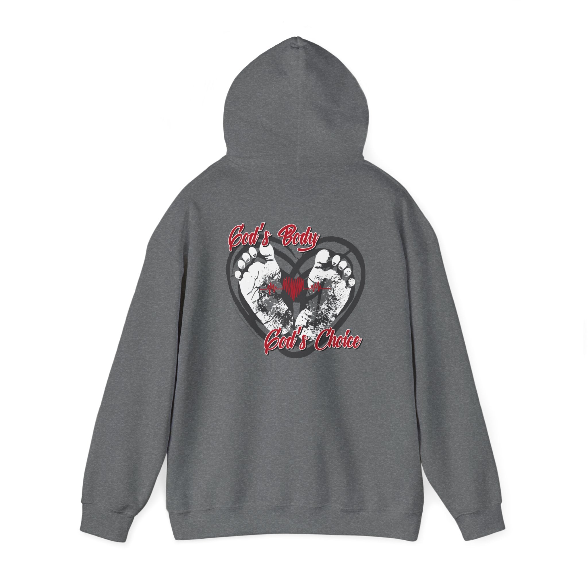 God's Body, God's Choice - Unisex Heavy Blend™ Hooded Sweatshirt