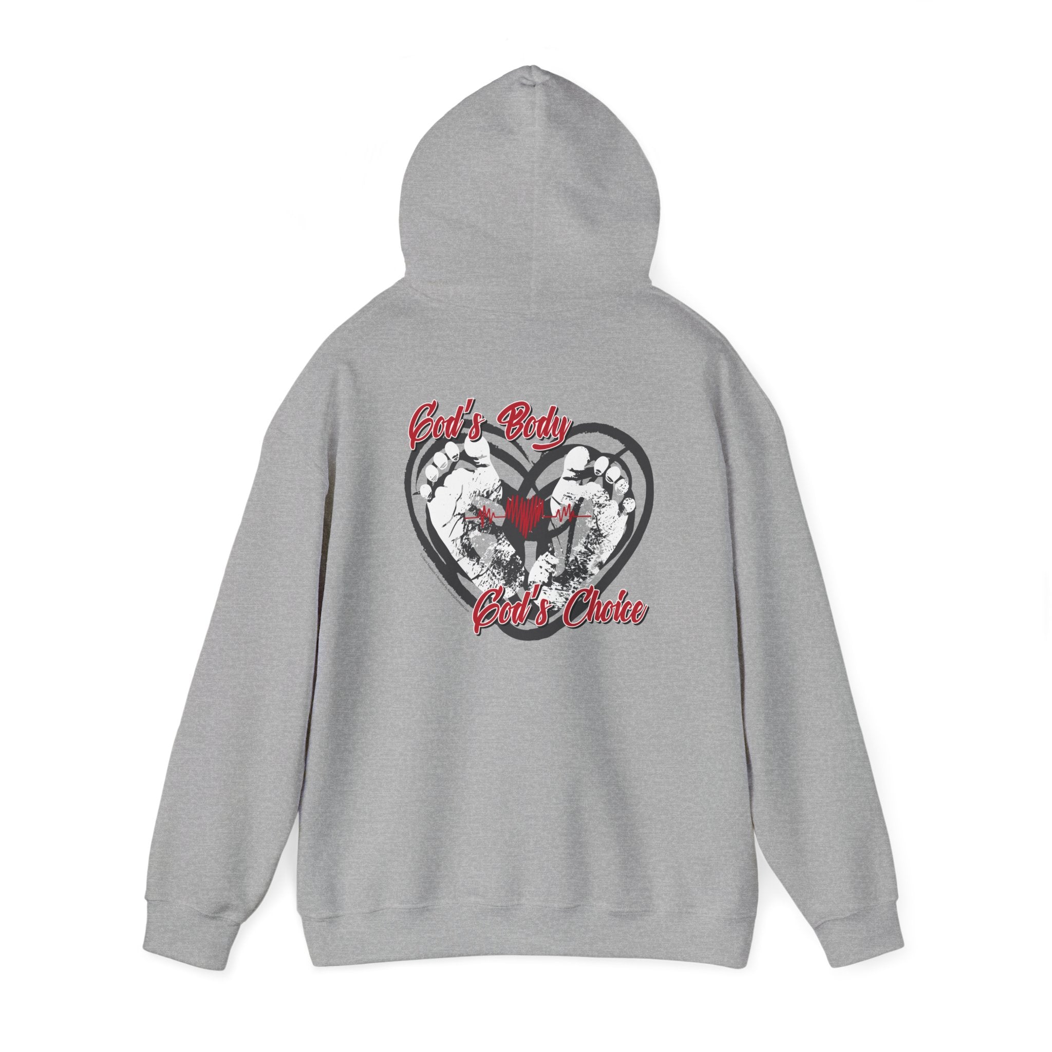 God's Body, God's Choice - Unisex Heavy Blend™ Hooded Sweatshirt