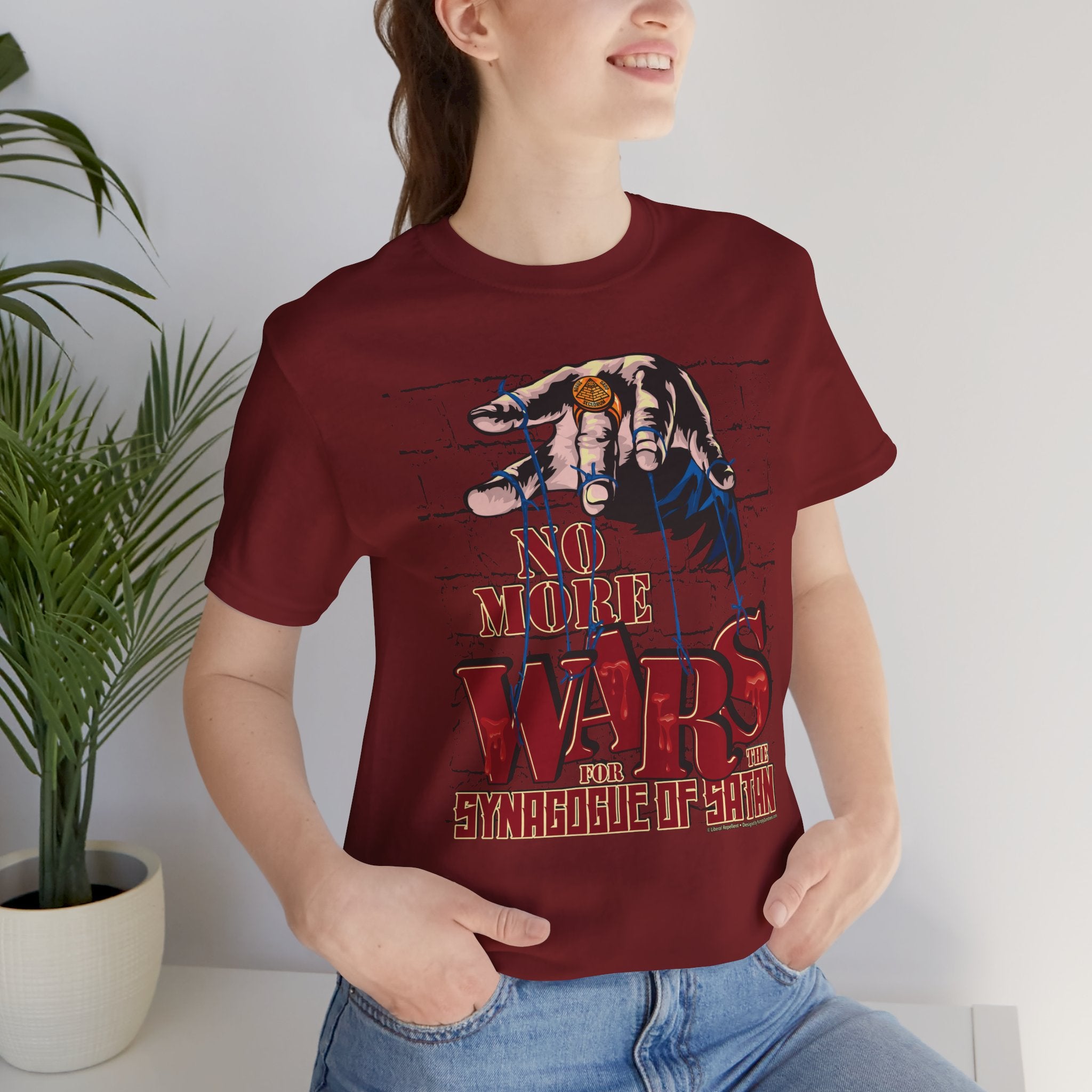 No More Wars for the Synagogue of Satan - Unisex Soft Cotton Short Sleeve T-Shirt