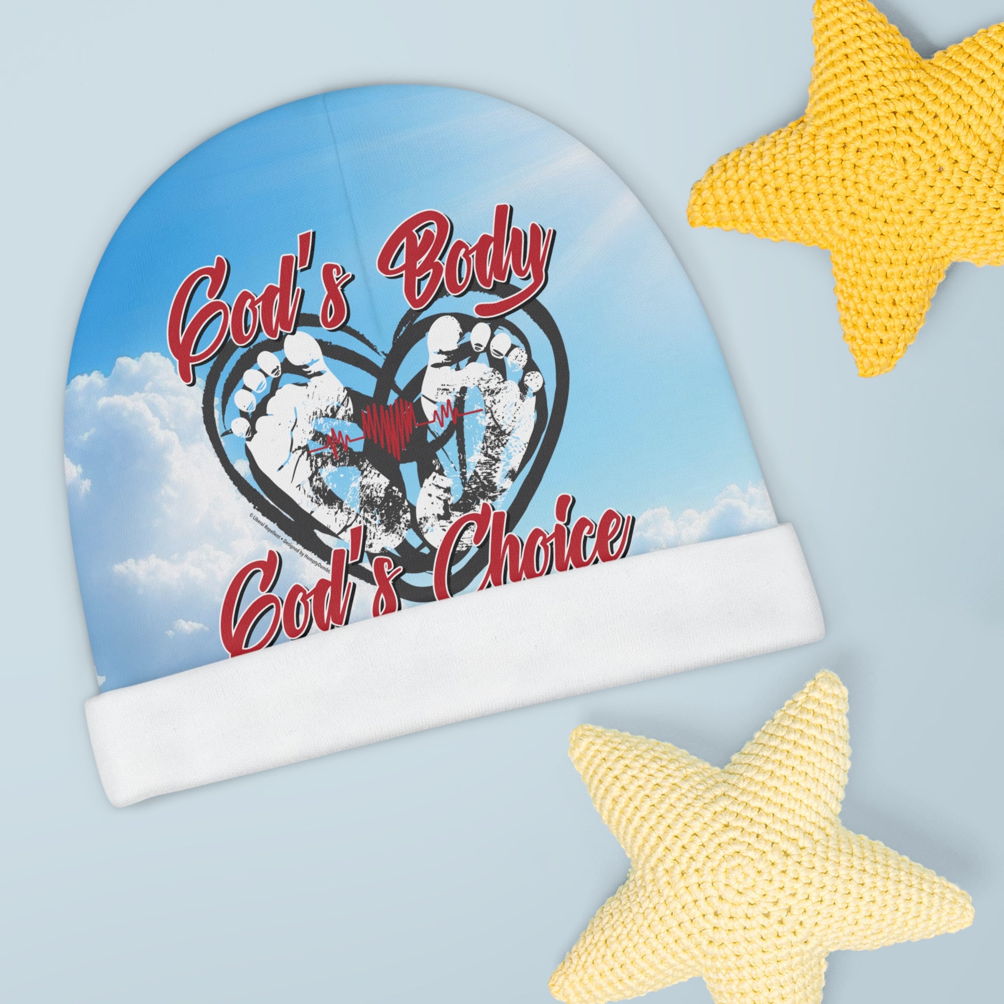 God's Body, God's Choice - Baby Beanie Cap