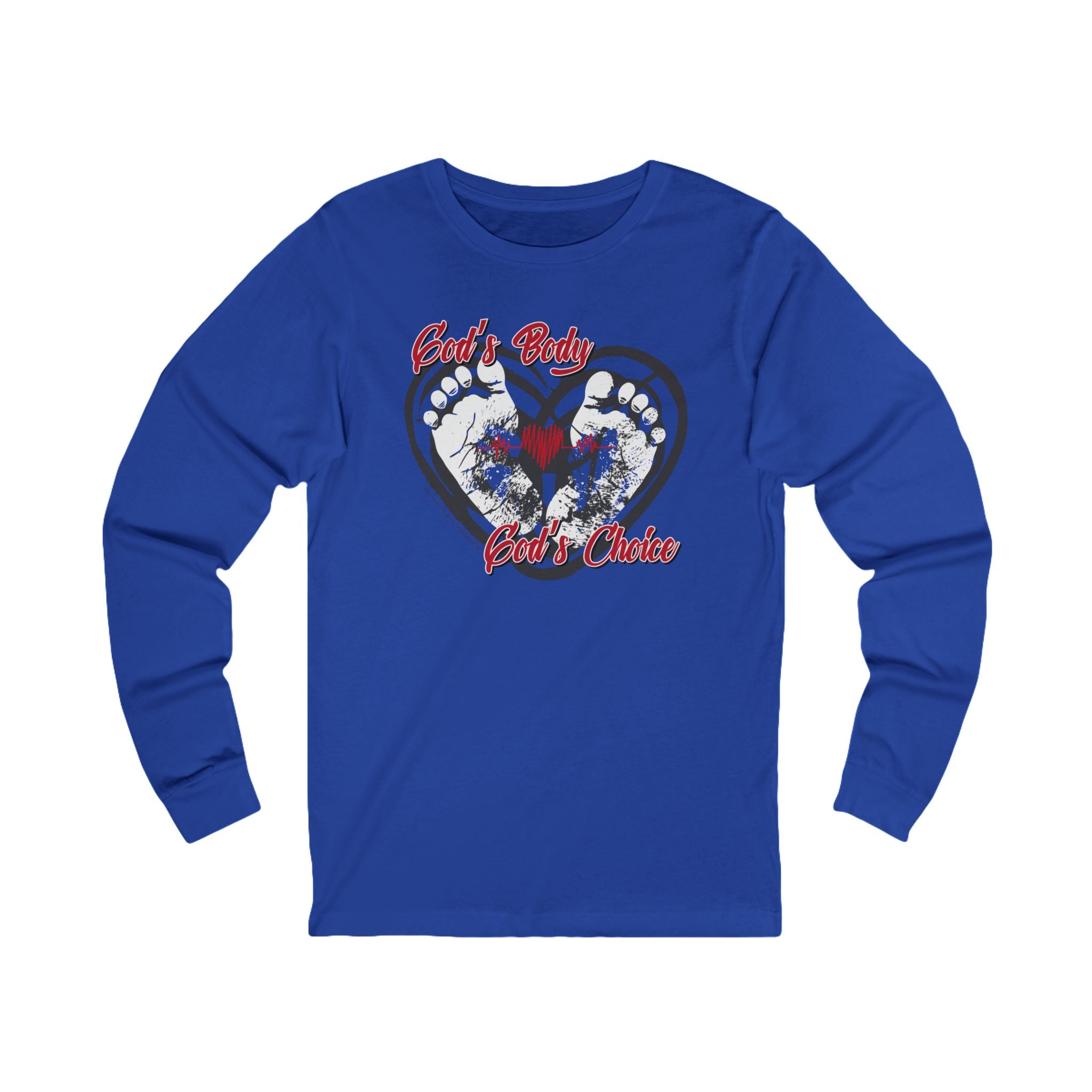 God's Body, God's Choice - Unisex Soft Cotton Long Sleeve T-Shirt