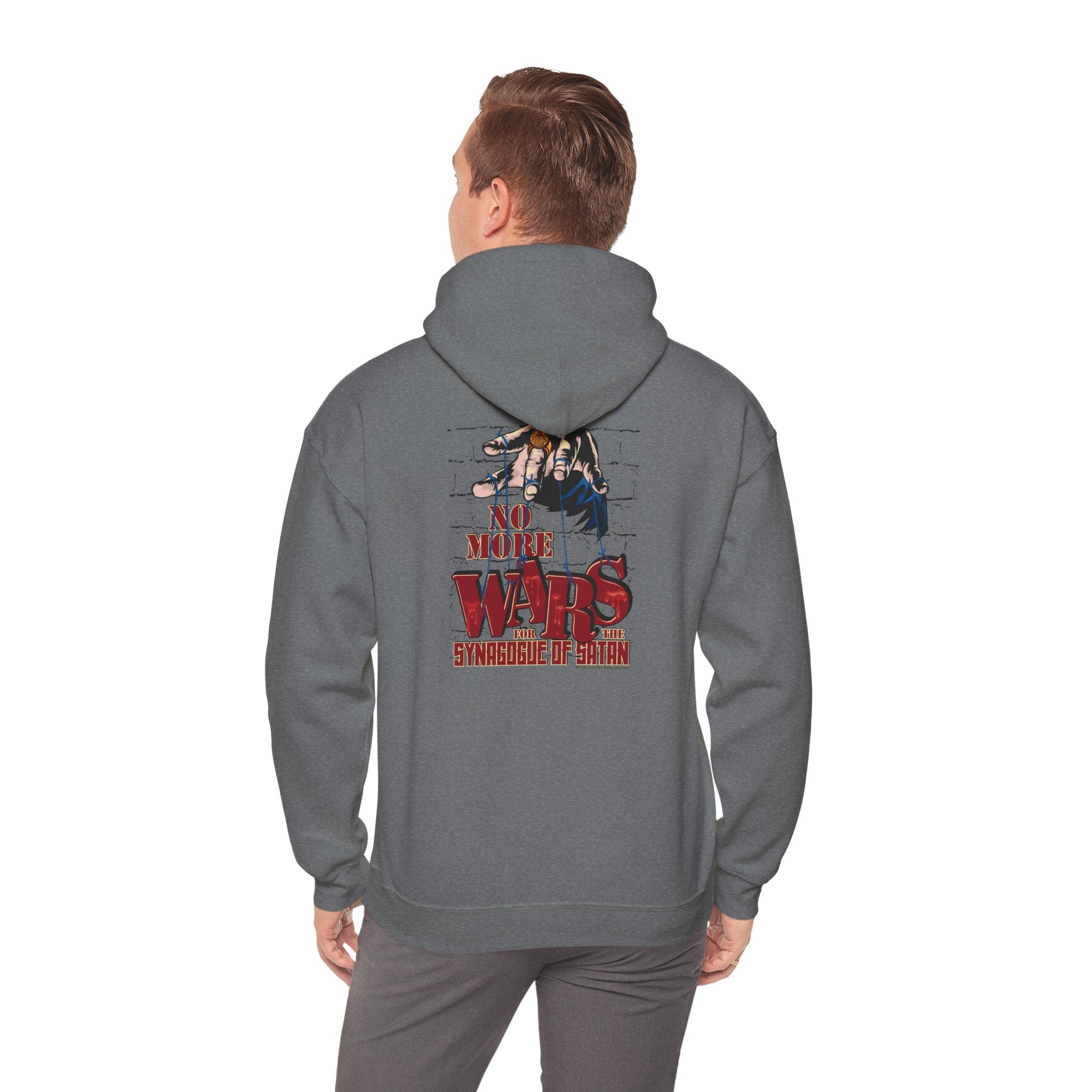 No More Wars for the Synagogue of Satan - Unisex Heavy Blend™ Hooded Sweatshirt