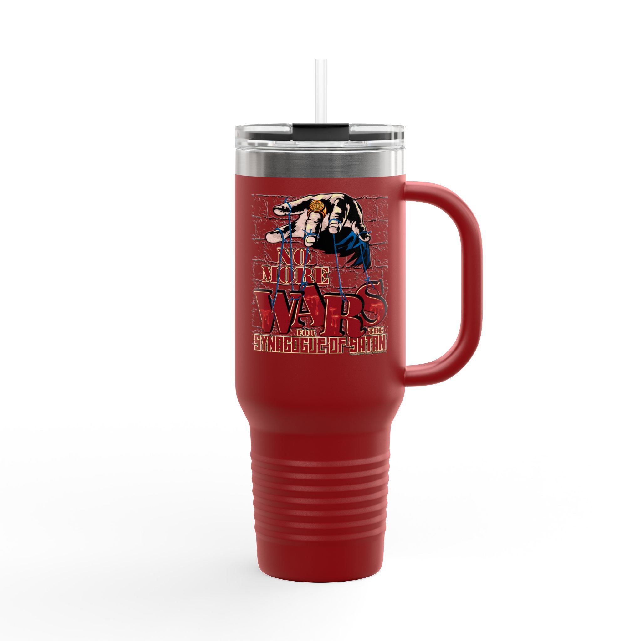 No More Wars for the Synagogue of Satan - 40oz Insulated Travel Mug