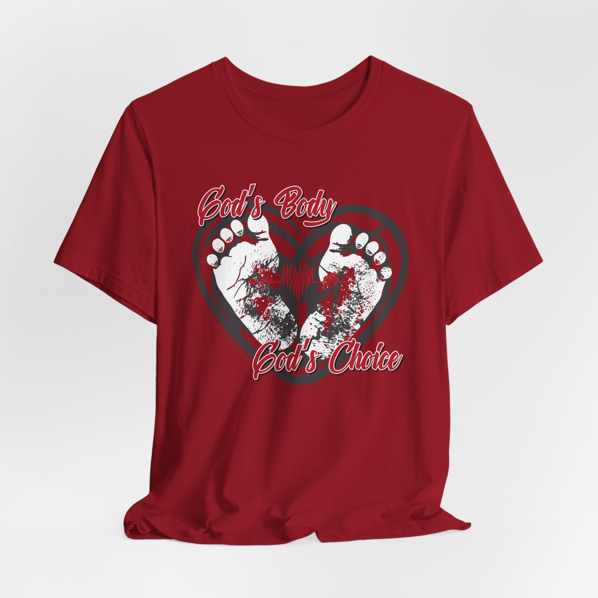 God's Body, God's Choice - Unisex Soft Cotton Short Sleeve T-Shirt