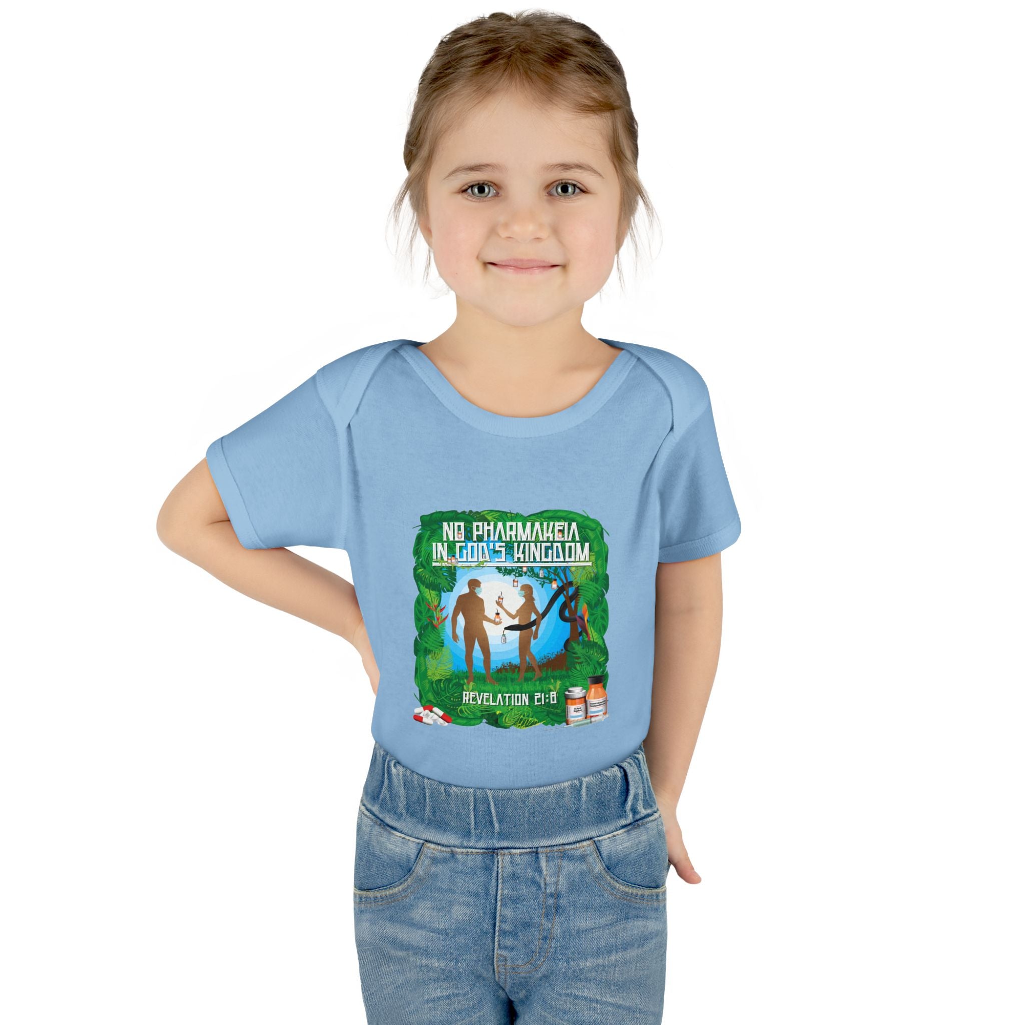 No Pharmakeia in God's Kingdom - Infant Soft Cotton Onsie Bodysuit