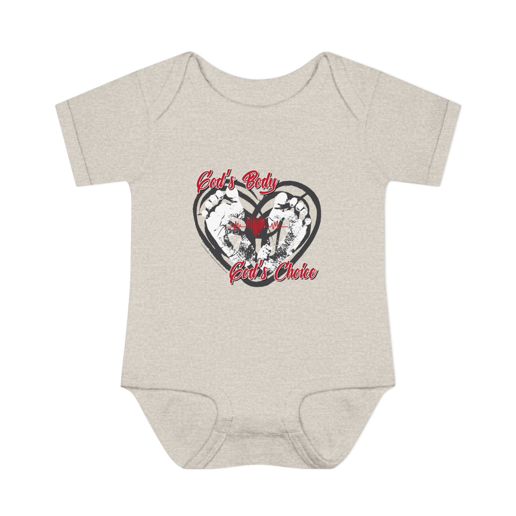God's Body, God's Choice - Infant Soft Cotton Onsie Bodysuit