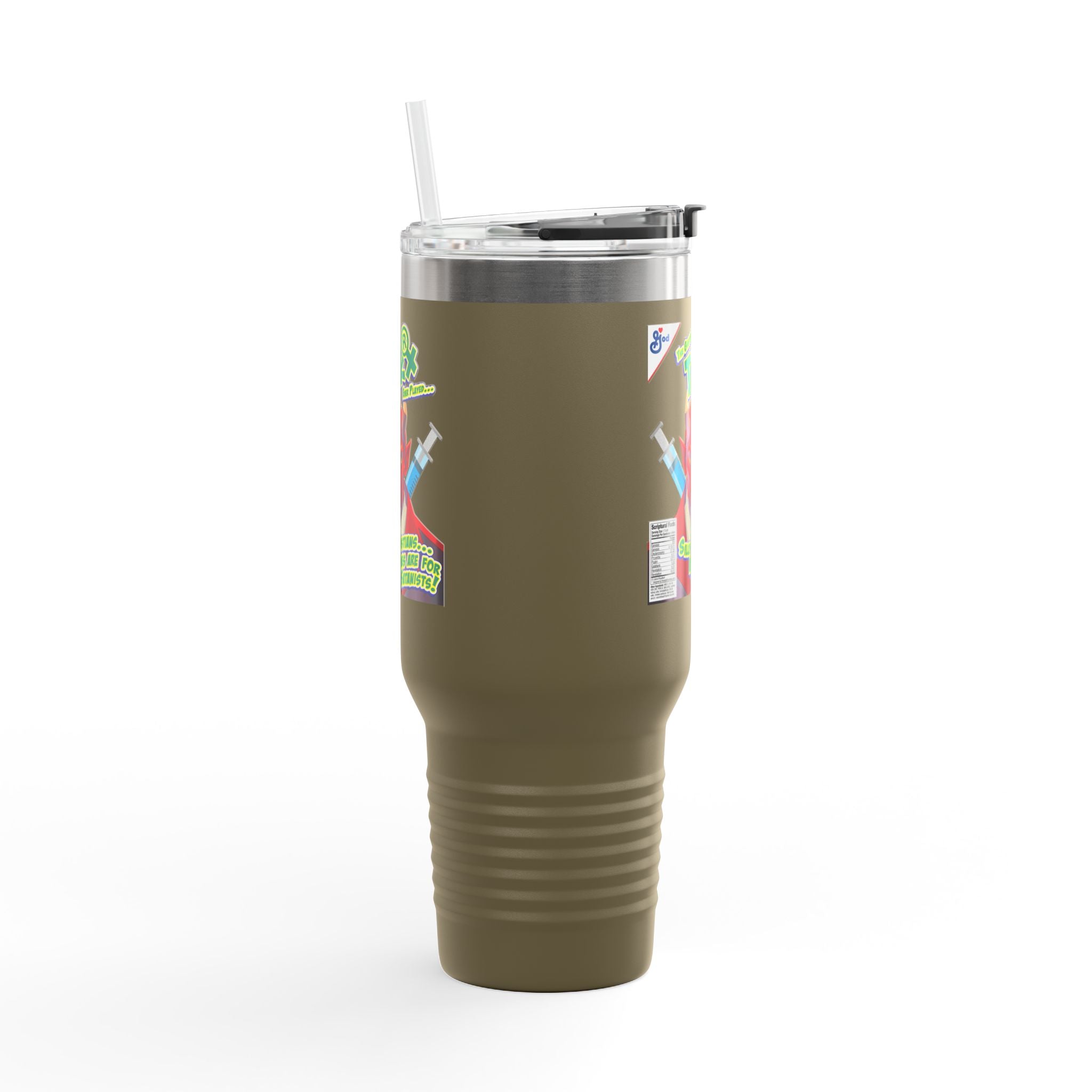 Silly Christians, Vaccines are for Satanists - 40oz Insulated Travel Mug