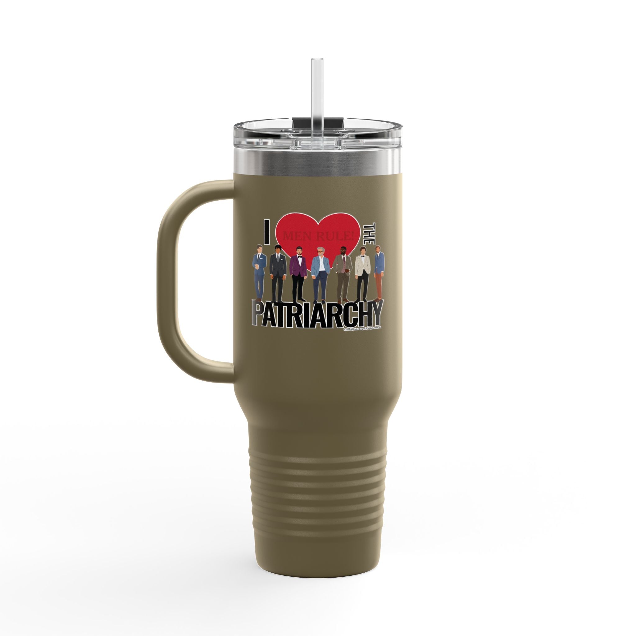 I Heart the Patriarchy (The Good 'Ol Boys Club Edition) - 40oz Insulated Travel Mug