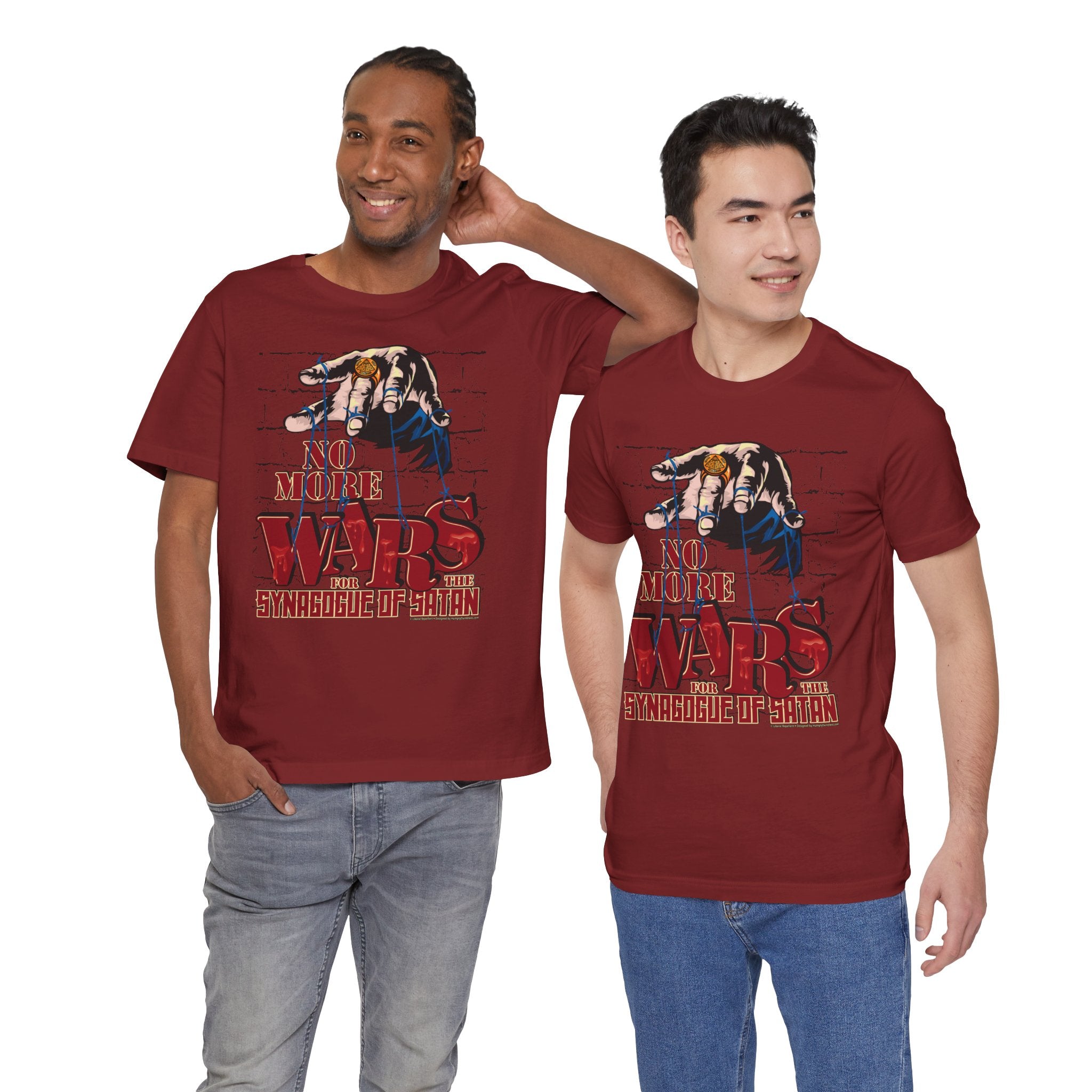 No More Wars for the Synagogue of Satan - Unisex Soft Cotton Short Sleeve T-Shirt