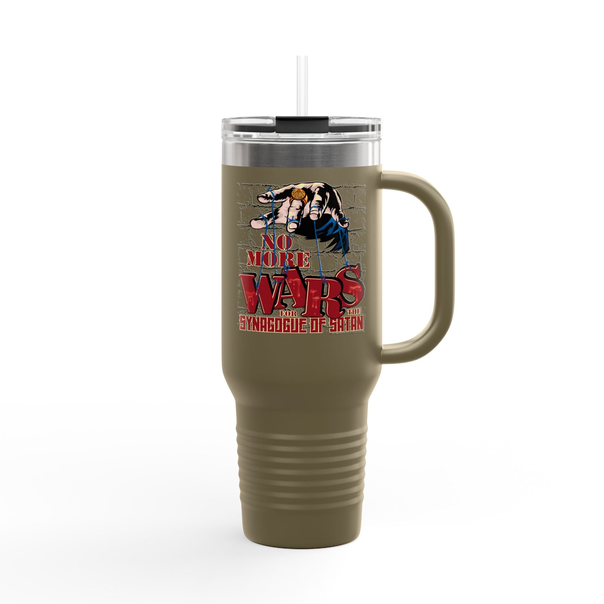 No More Wars for the Synagogue of Satan - 40oz Insulated Travel Mug