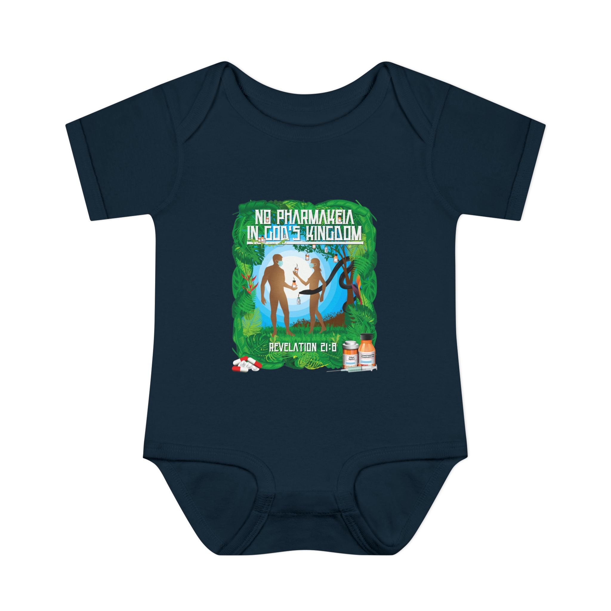 No Pharmakeia in God's Kingdom - Infant Soft Cotton Onsie Bodysuit