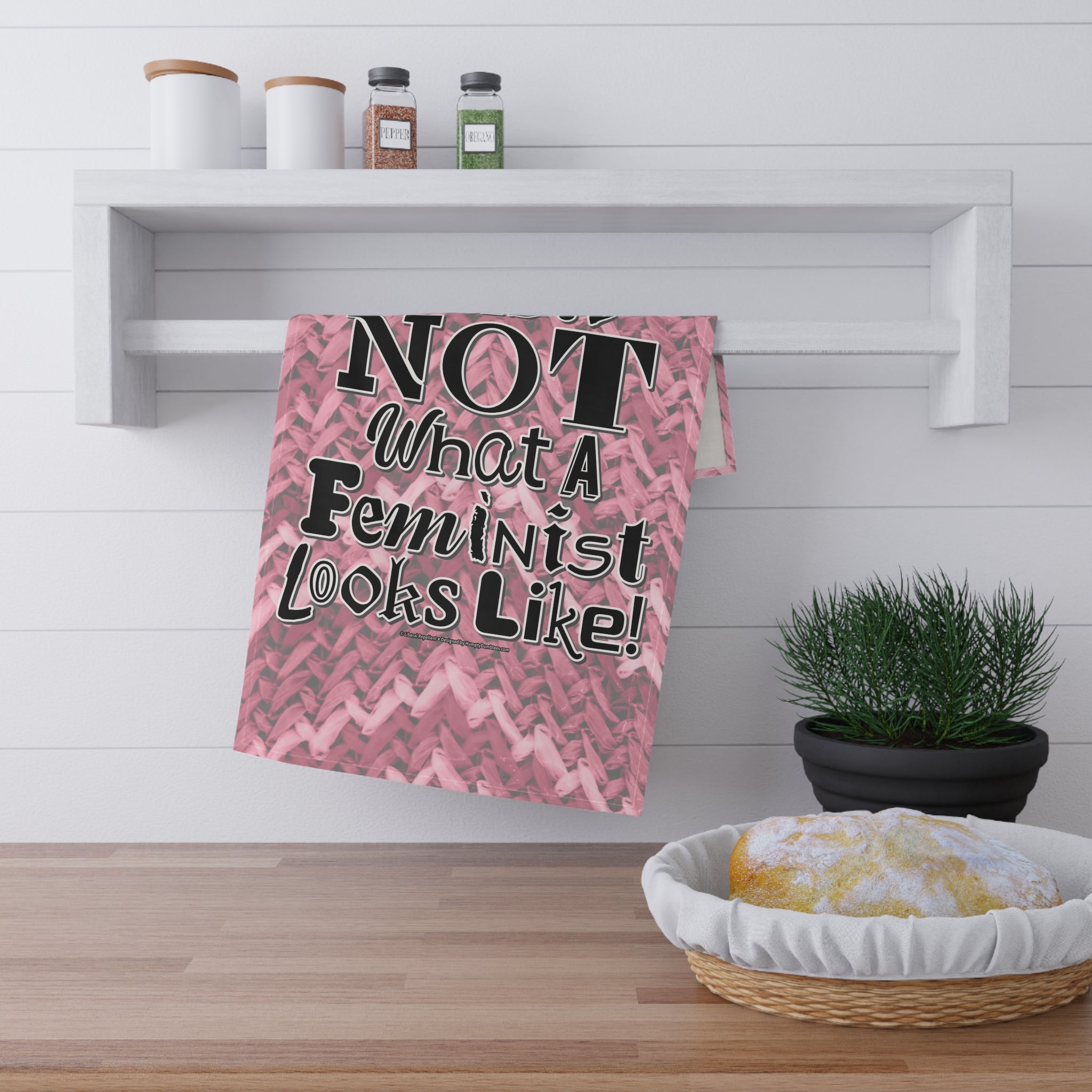 This is NOT What a Feminist Looks Like - Eco-Friendly 18" x 30" Tea Towel