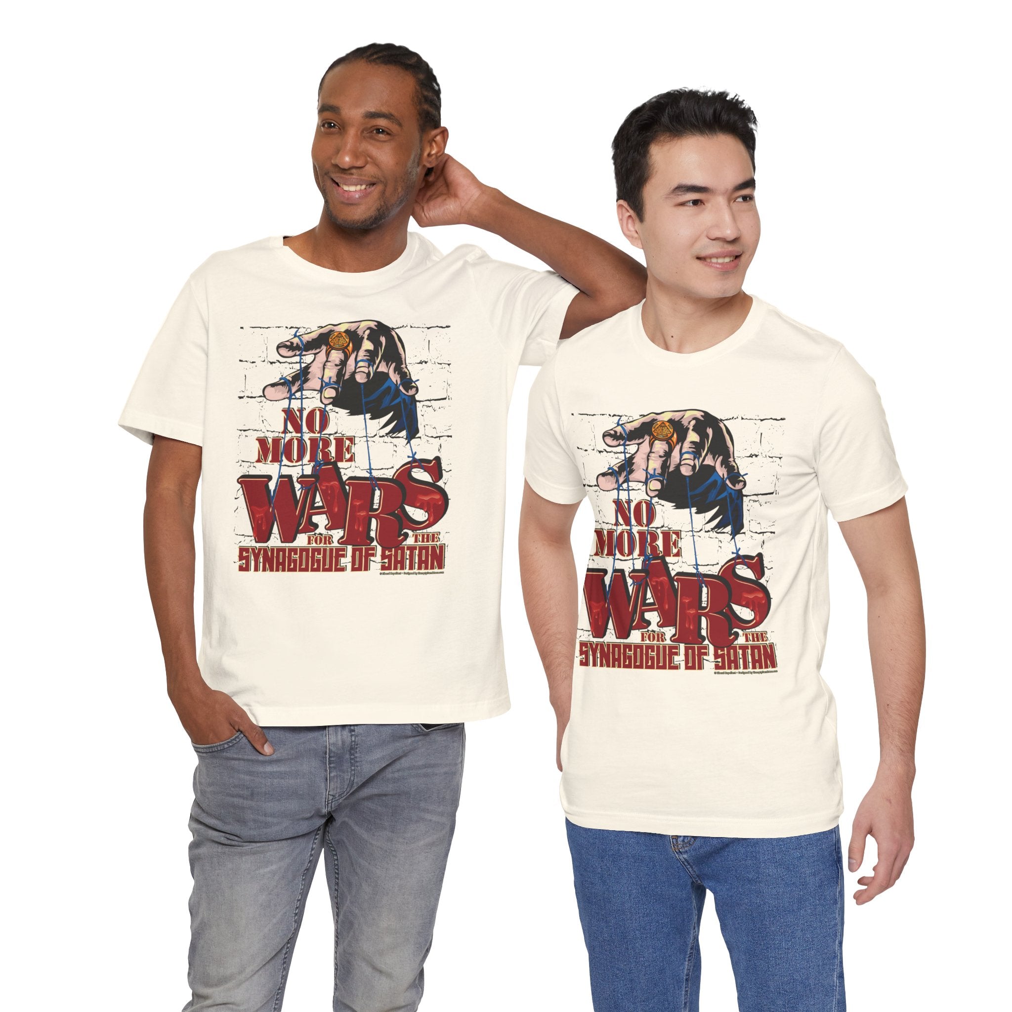 No More Wars for the Synagogue of Satan - Unisex Soft Cotton Short Sleeve T-Shirt