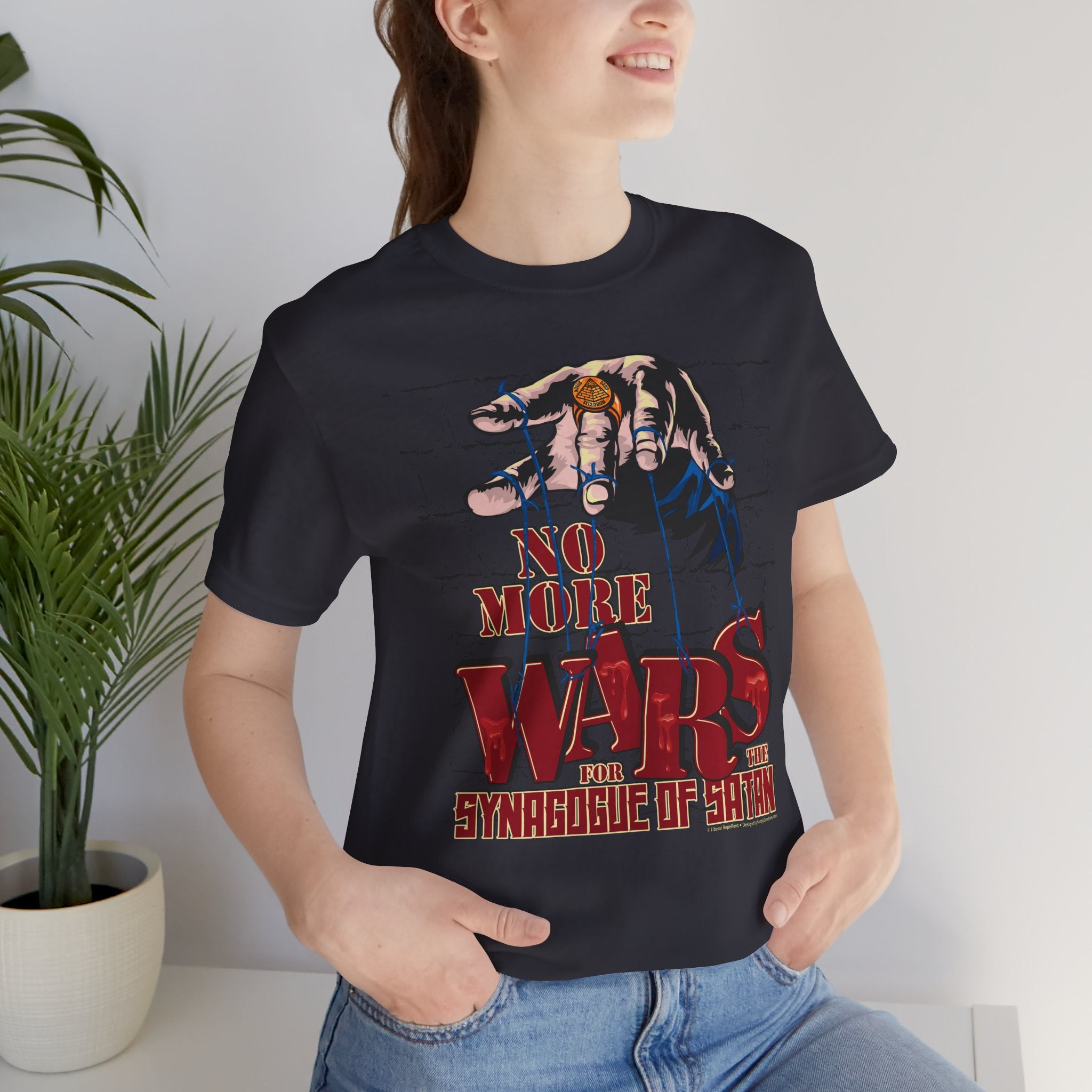 No More Wars for the Synagogue of Satan - Unisex Soft Cotton Short Sleeve T-Shirt