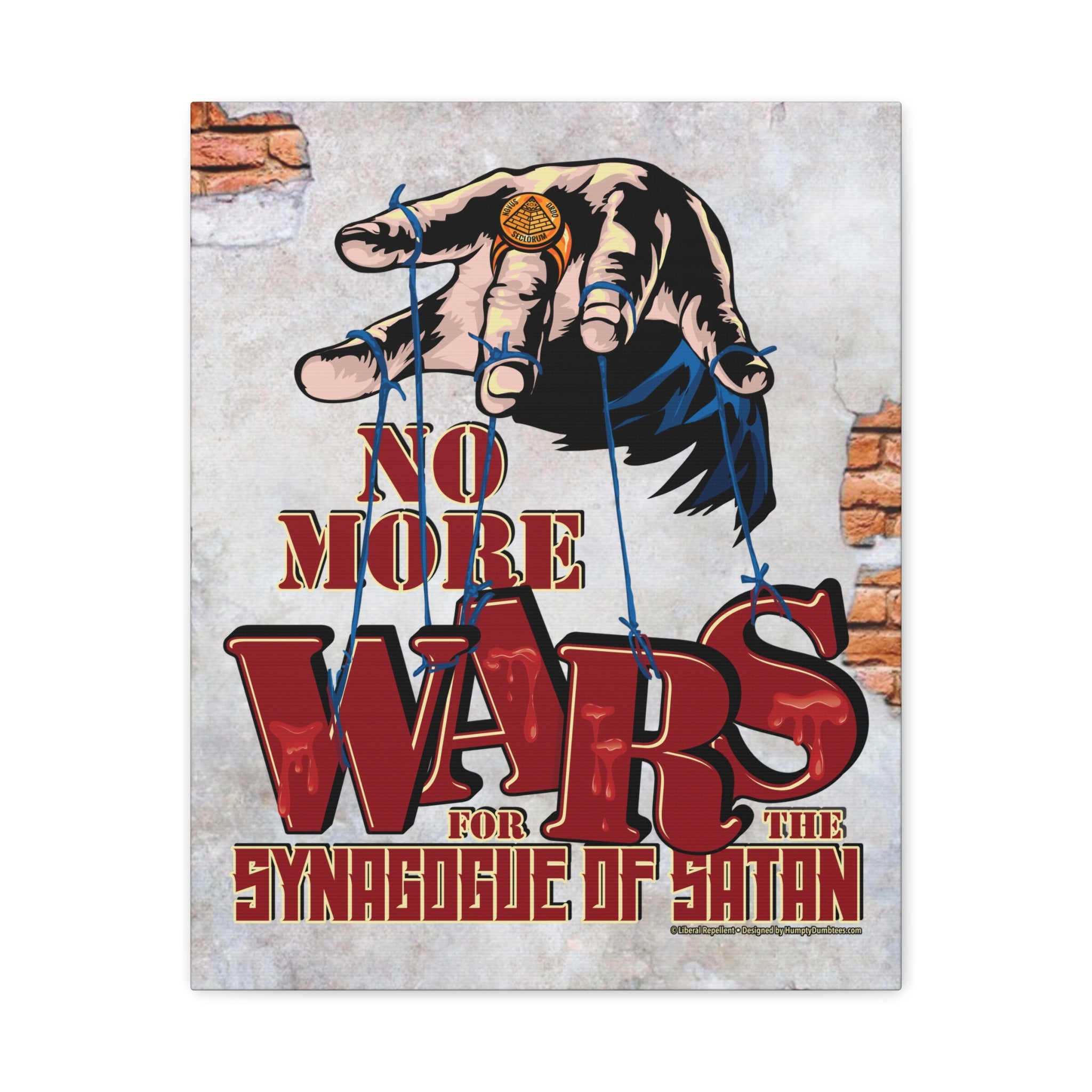 No More Wars for the Synagogue of Satan - Gallery Wrapped Canvas Wall Art