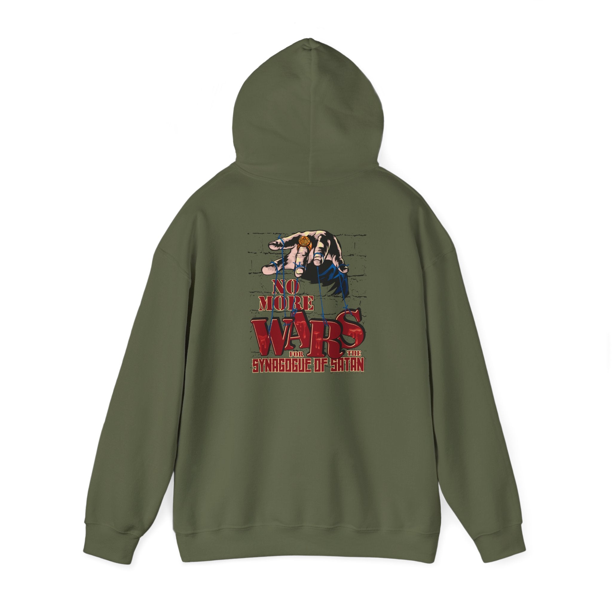 No More Wars for the Synagogue of Satan - Unisex Heavy Blend™ Hooded Sweatshirt