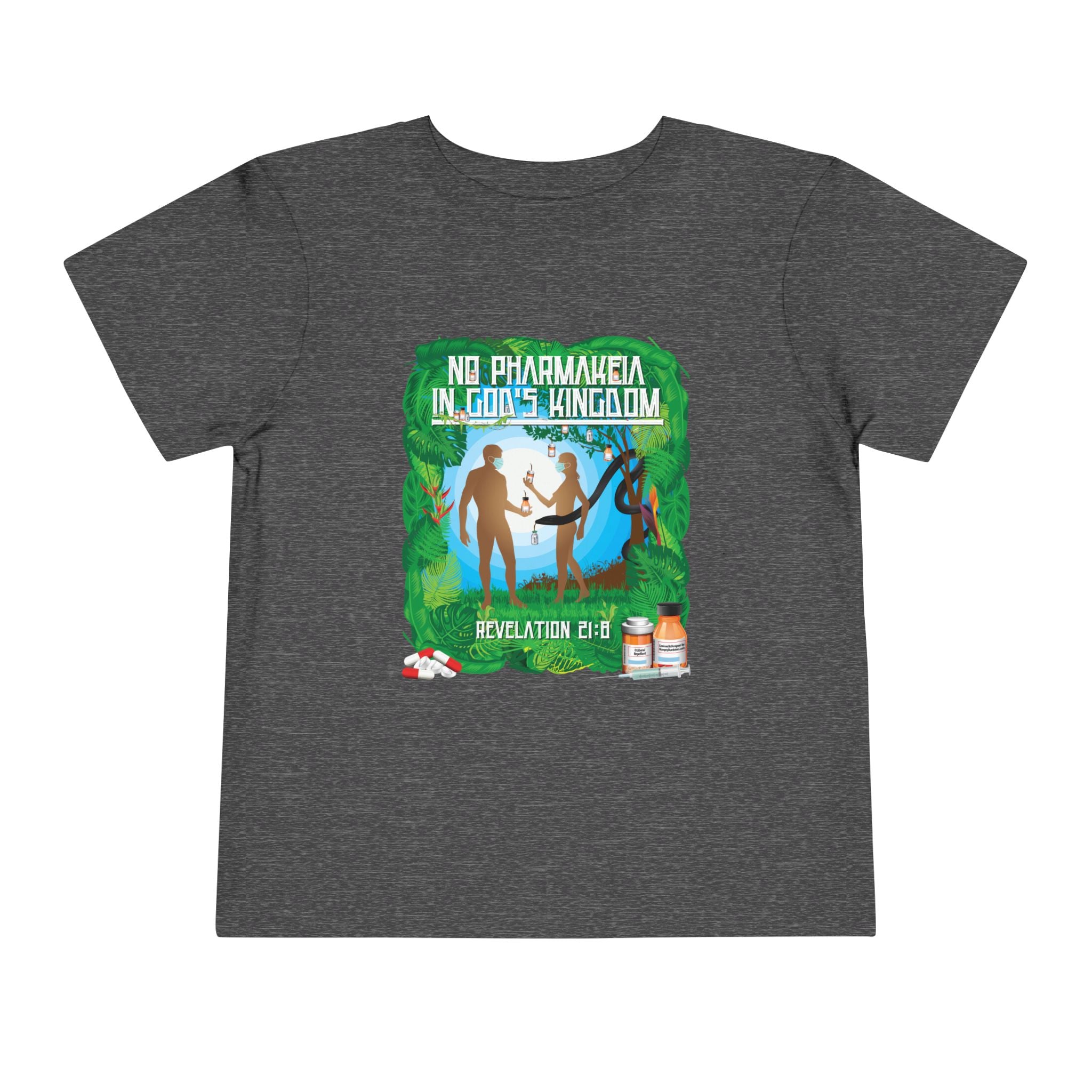No Pharmakeia in God's Kingdom - Toddler Soft Cotton Short Sleeve T-Shirt
