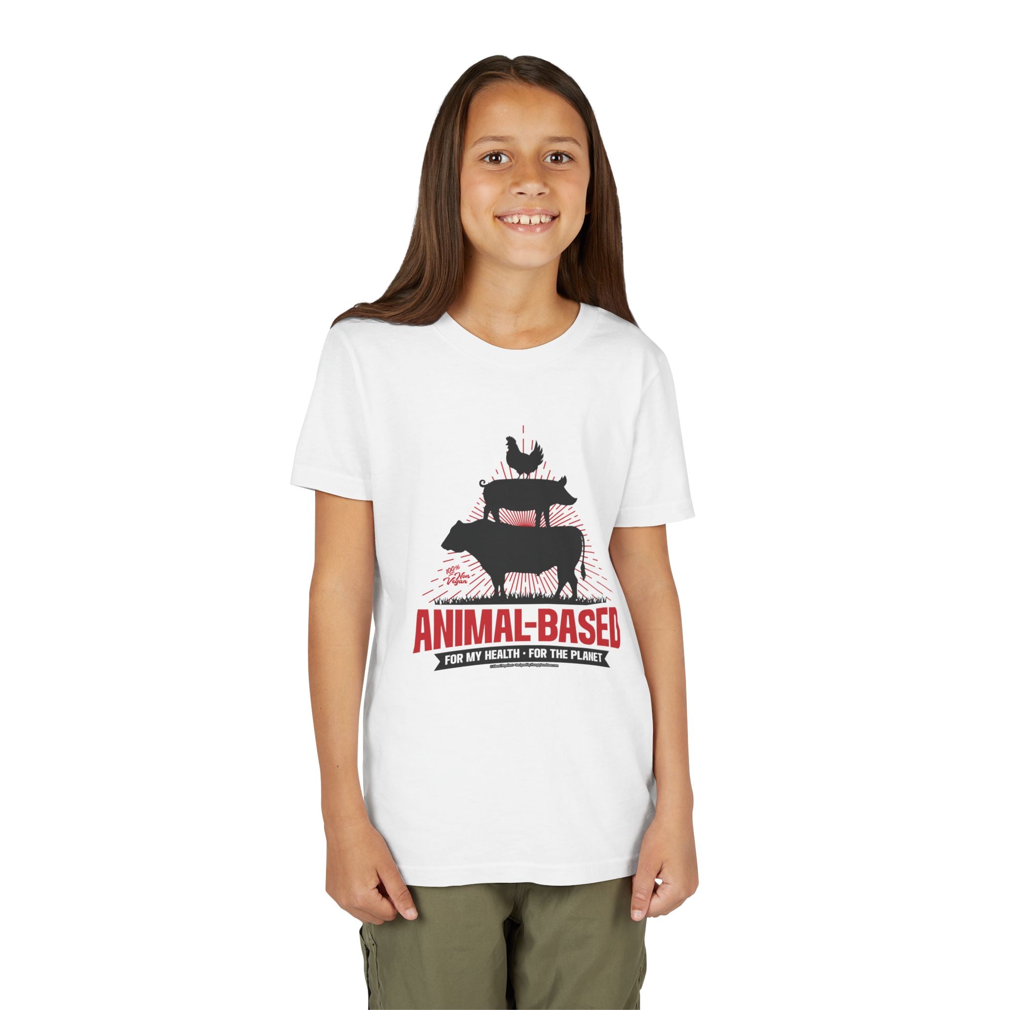 Animal Based - Youth Soft Cotton Short Sleeve T-Shirt