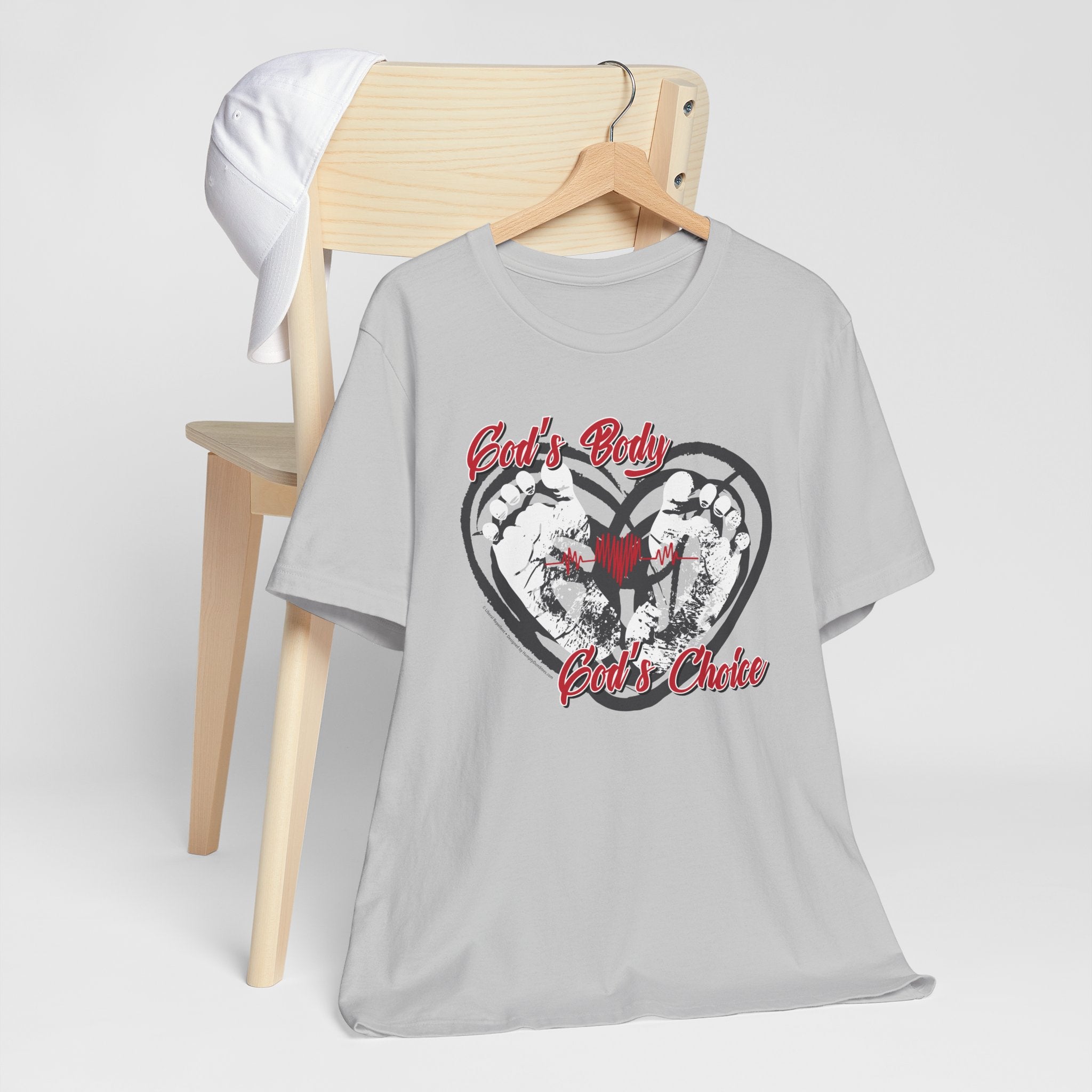 God's Body, God's Choice - Unisex Soft Cotton Short Sleeve T-Shirt