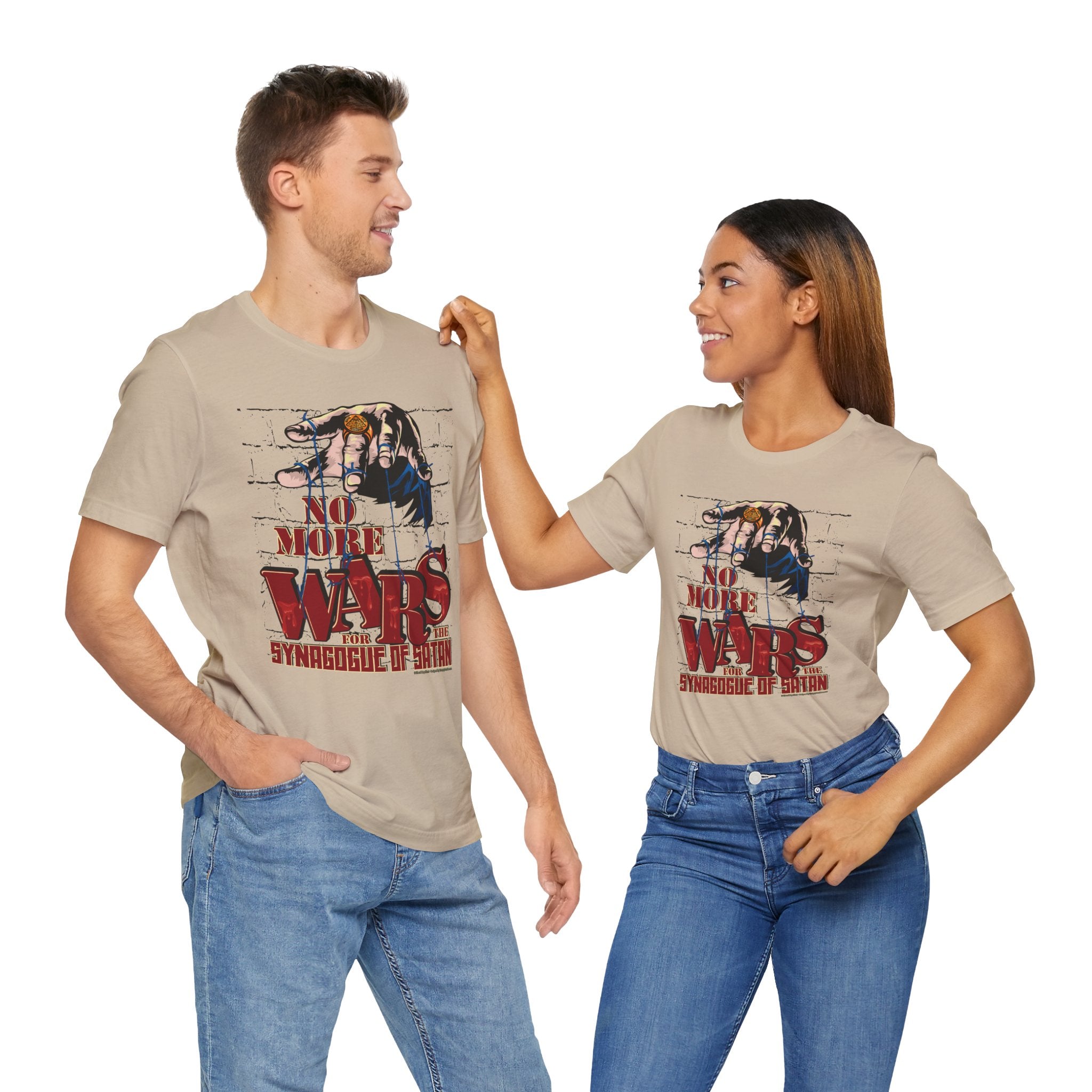 No More Wars for the Synagogue of Satan - Unisex Soft Cotton Short Sleeve T-Shirt