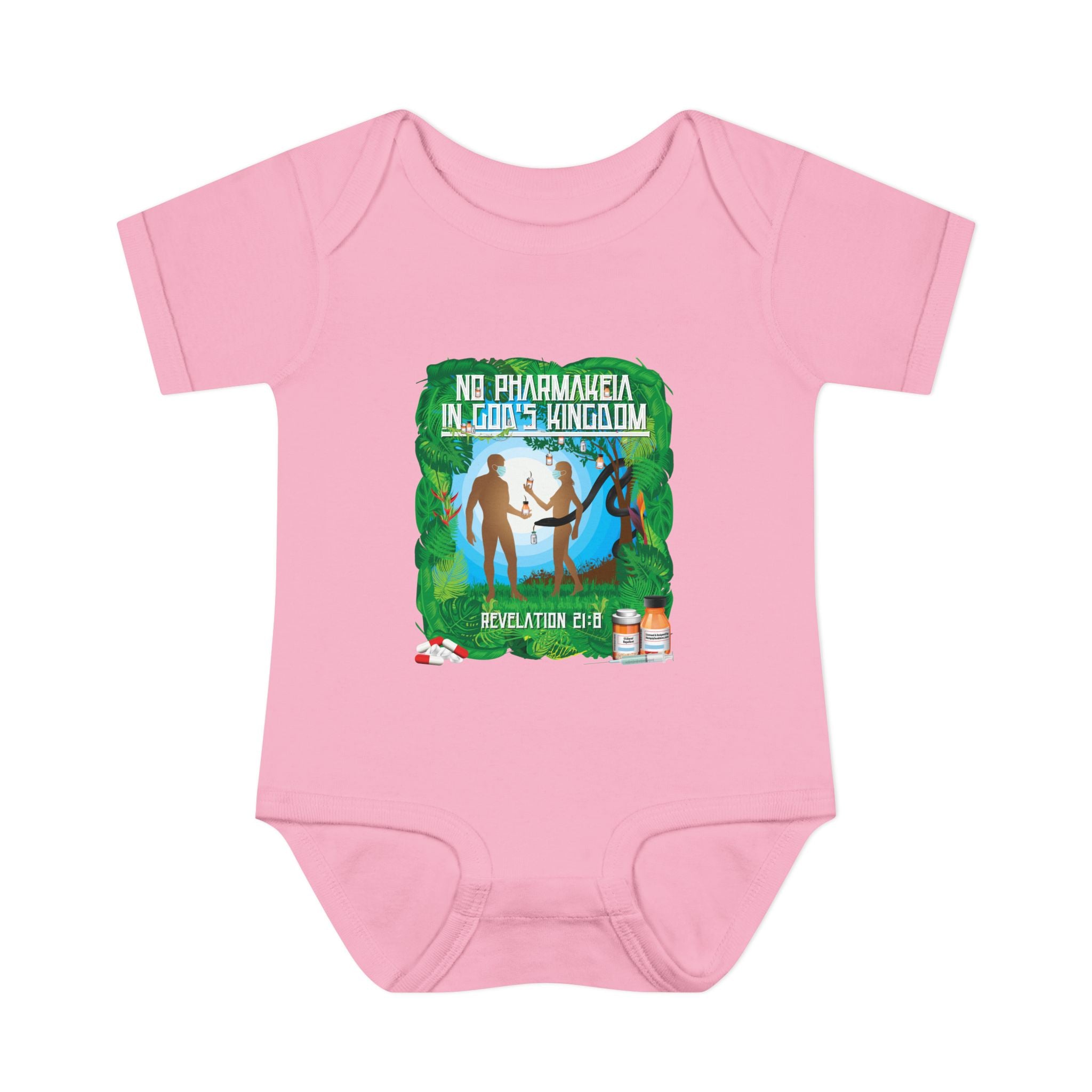 No Pharmakeia in God's Kingdom - Infant Soft Cotton Onsie Bodysuit