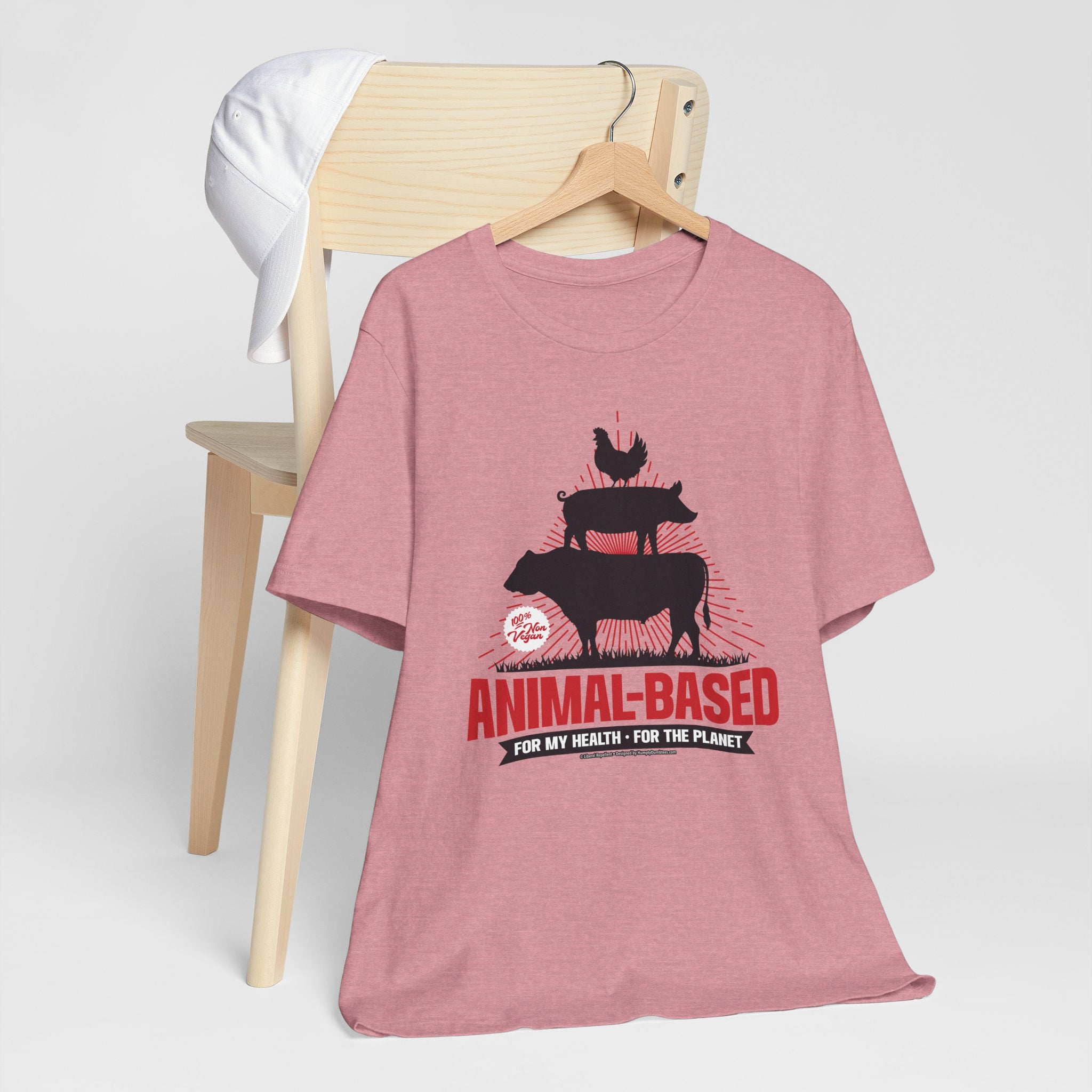 Animal-Based For My Health, For The Planet - Unisex Soft Cotton Short Sleeve T-Shirt
