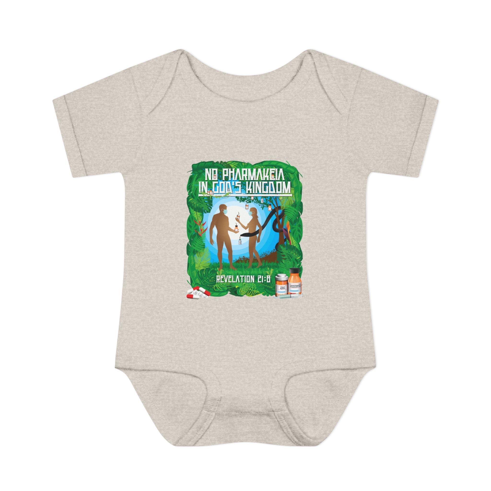 No Pharmakeia in God's Kingdom - Infant Soft Cotton Onsie Bodysuit