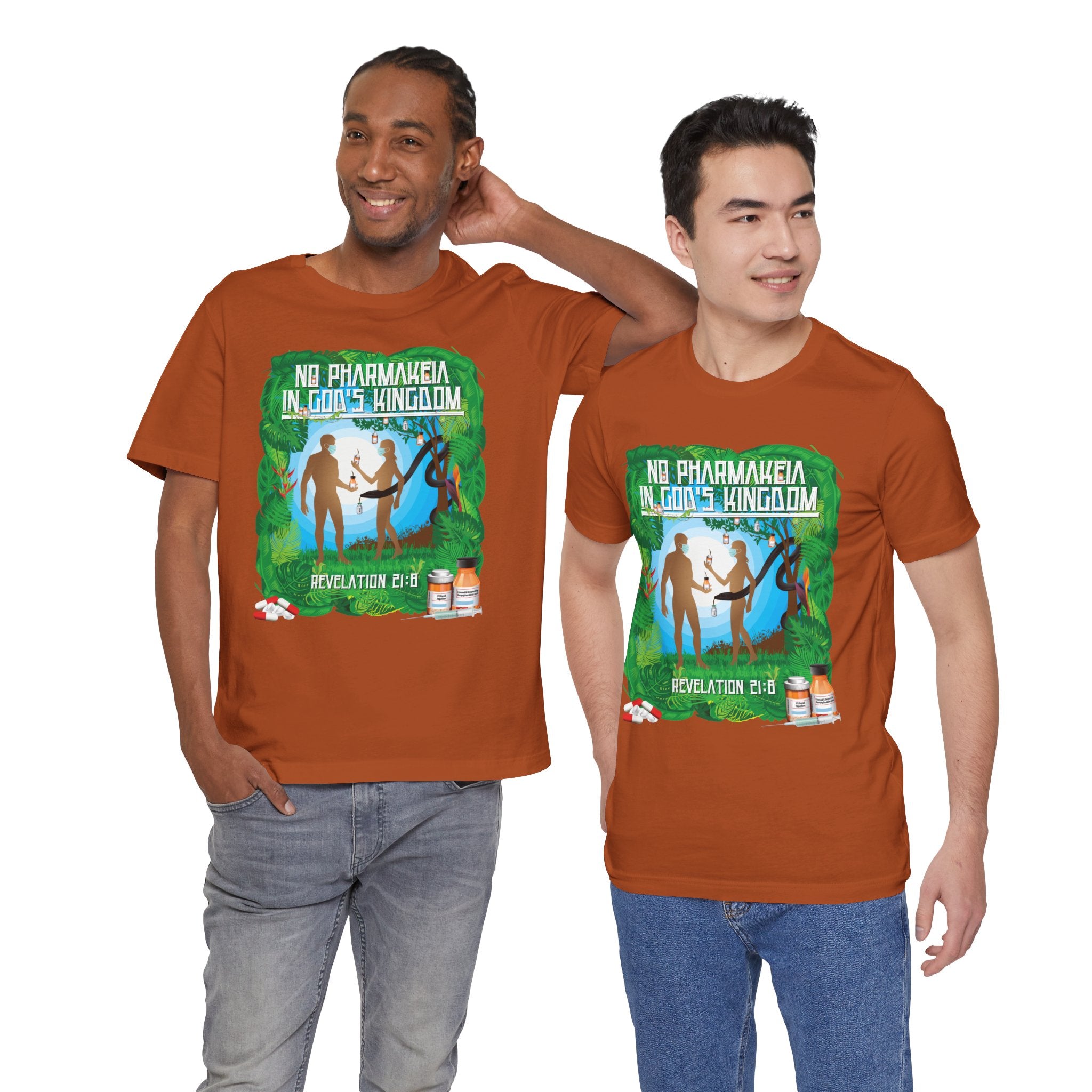 No Pharmakeia in God's Kingdom - Unisex Soft Cotton Short Sleeve T-Shirt