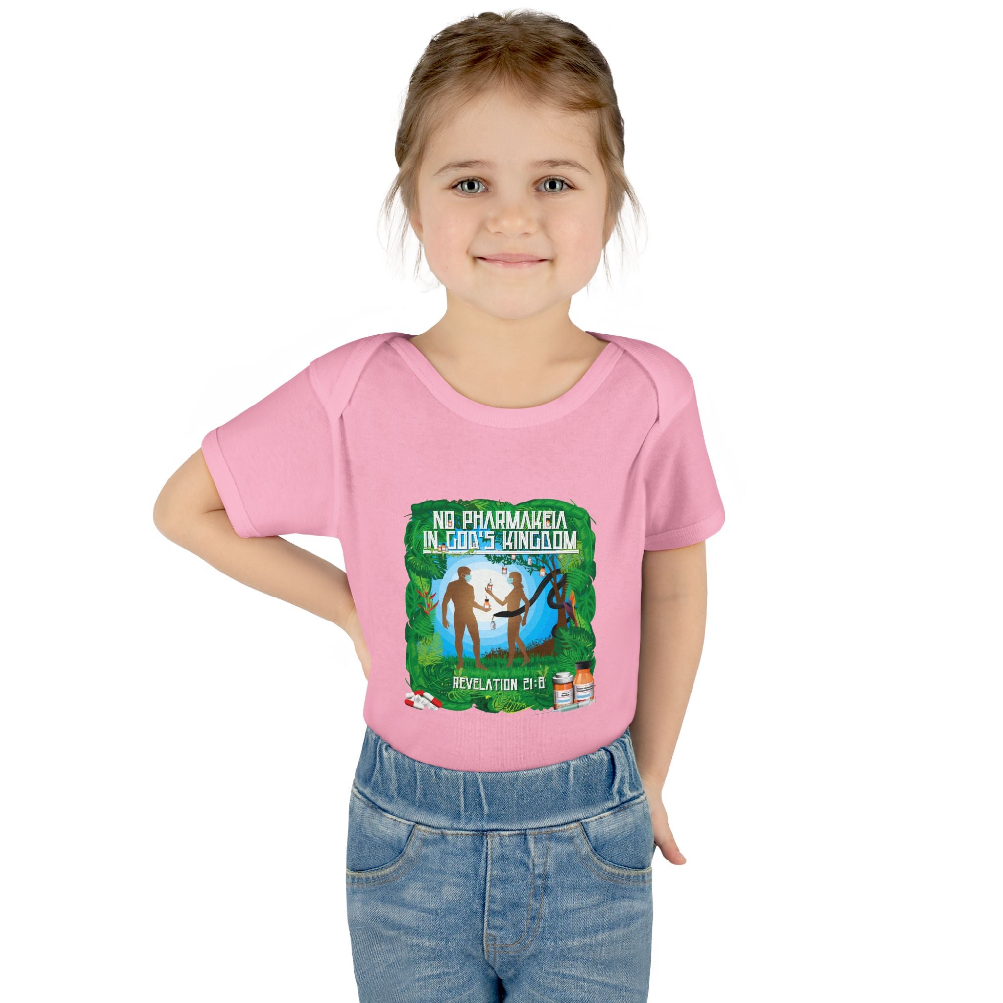 No Pharmakeia in God's Kingdom - Infant Soft Cotton Onsie Bodysuit