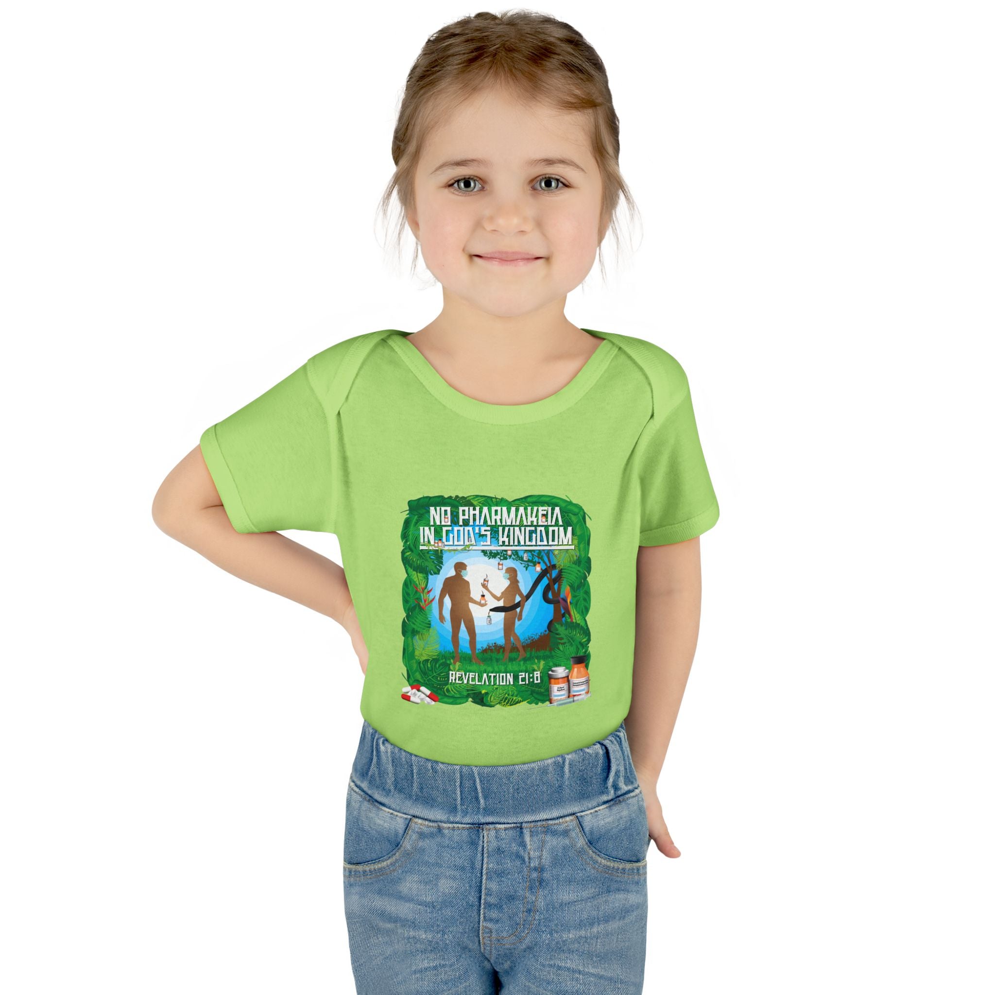 No Pharmakeia in God's Kingdom - Infant Soft Cotton Onsie Bodysuit