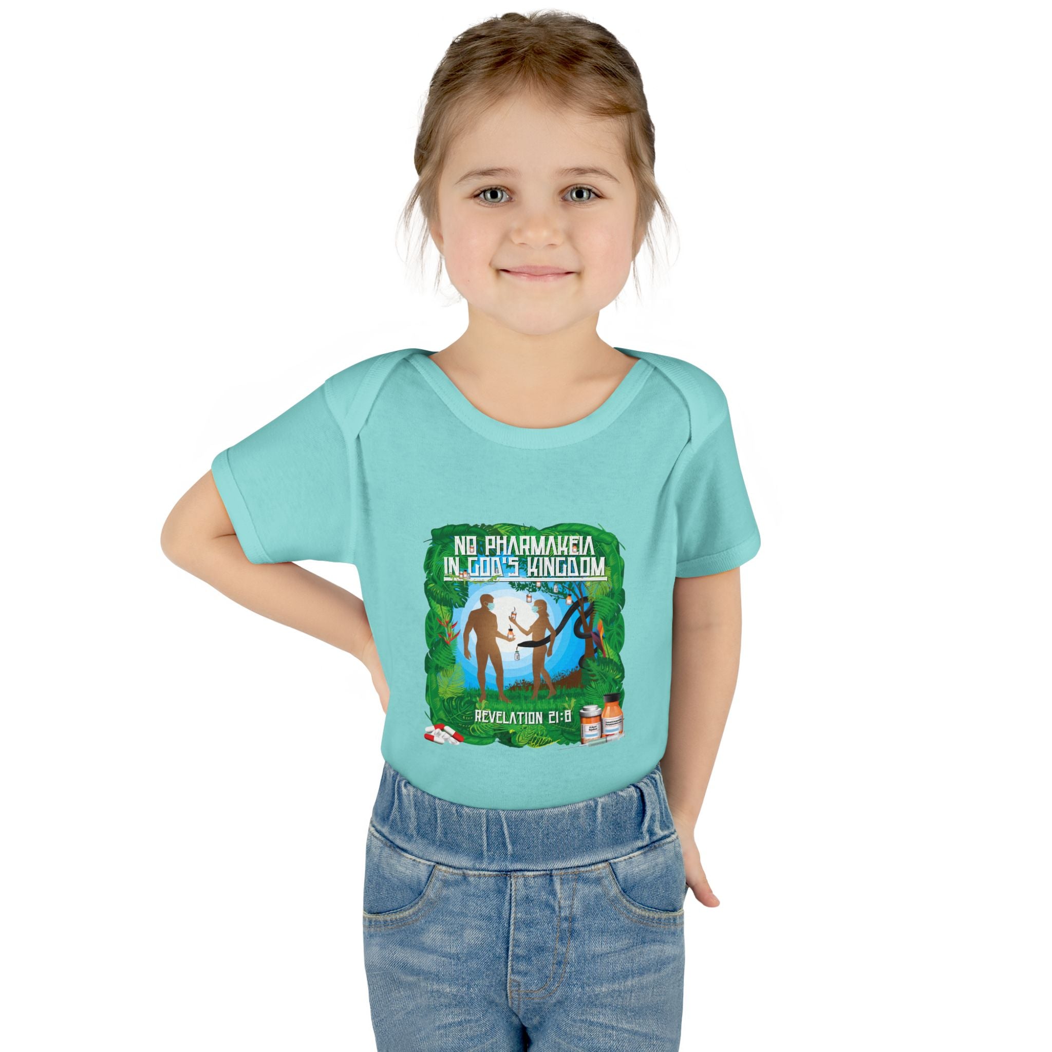 No Pharmakeia in God's Kingdom - Infant Soft Cotton Onsie Bodysuit