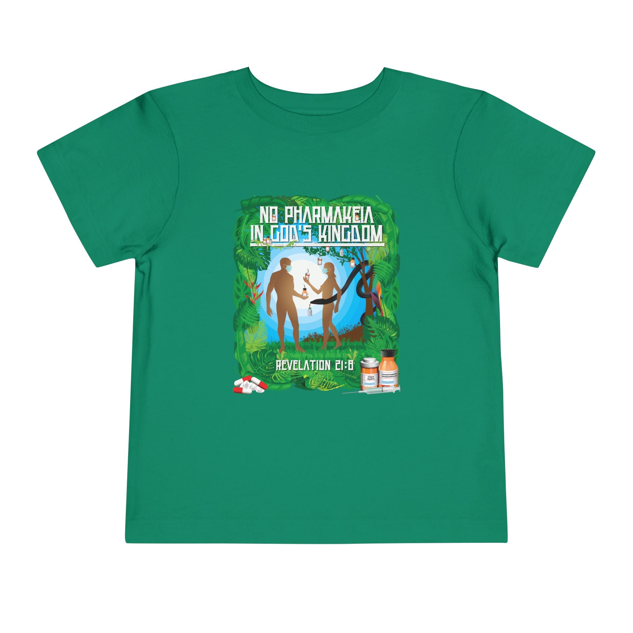 No Pharmakeia in God's Kingdom - Toddler Soft Cotton Short Sleeve T-Shirt