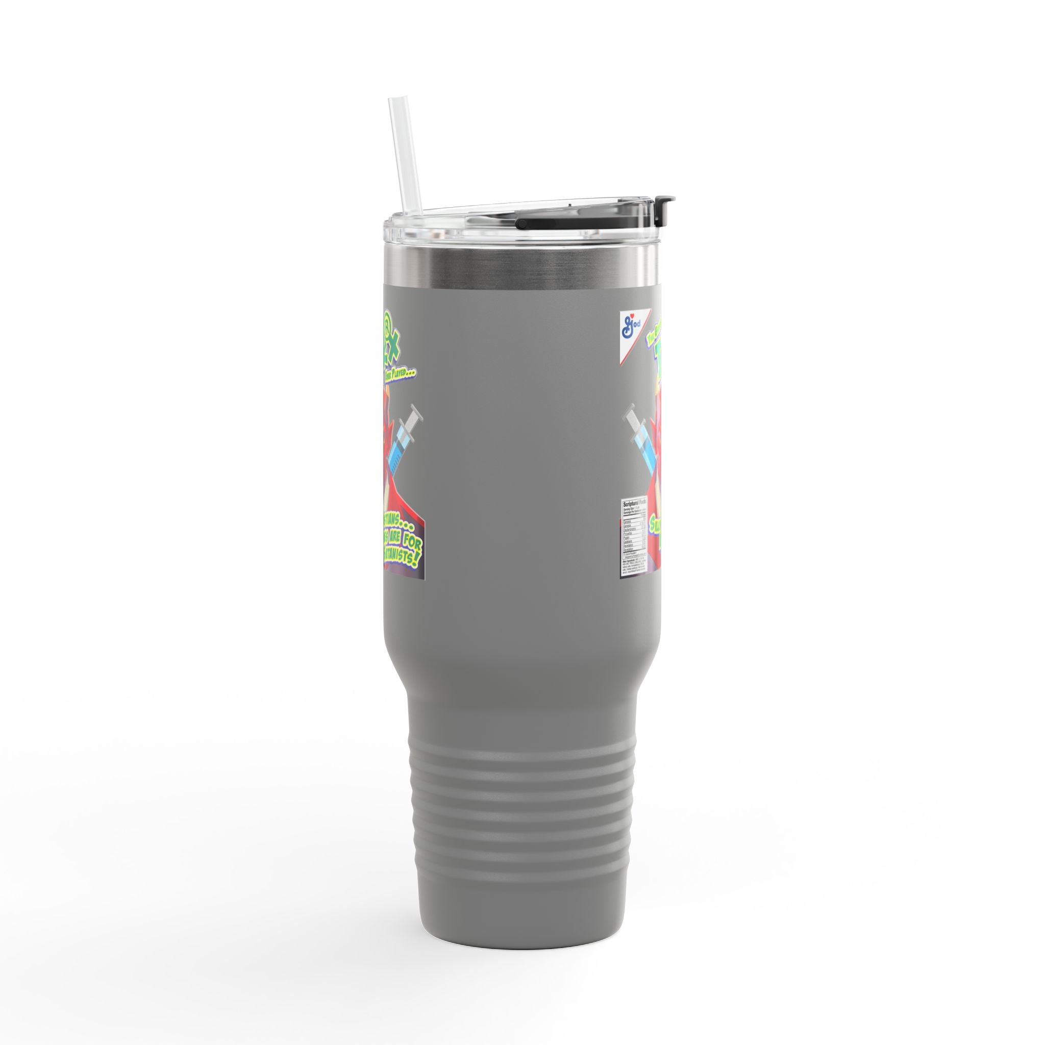 Silly Christians, Vaccines are for Satanists - 40oz Insulated Travel Mug