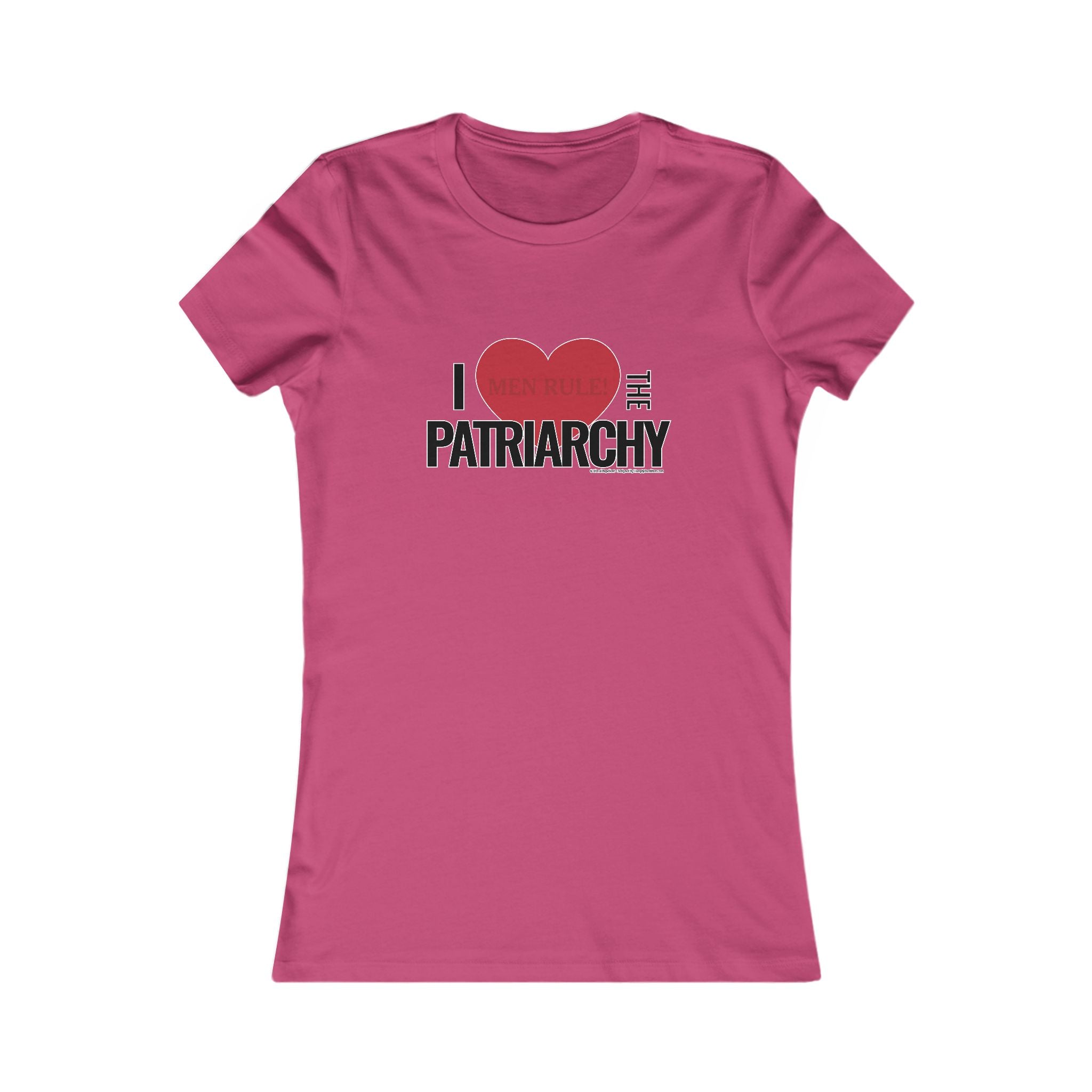 I Love the Patriarchy - Ladies Soft Cotton Cap Sleeve T-Shirt