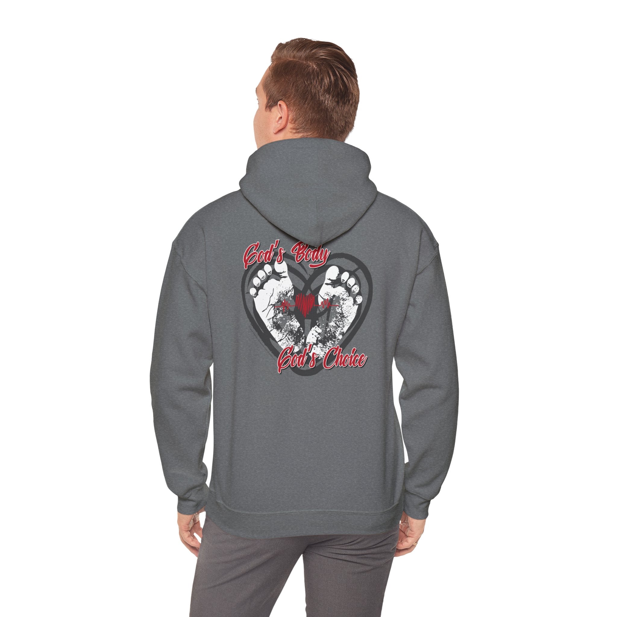 God's Body, God's Choice - Unisex Heavy Blend™ Hooded Sweatshirt