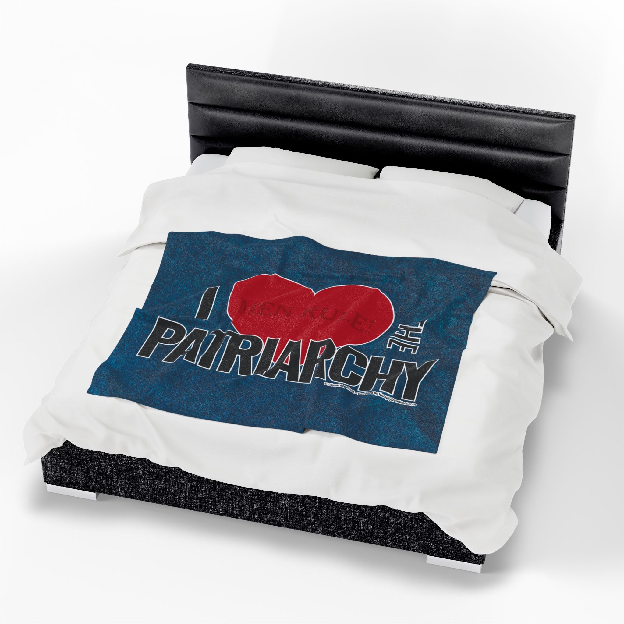 I Love the Patriarchy - Eco-Friendly Velveteen Plush Blanket