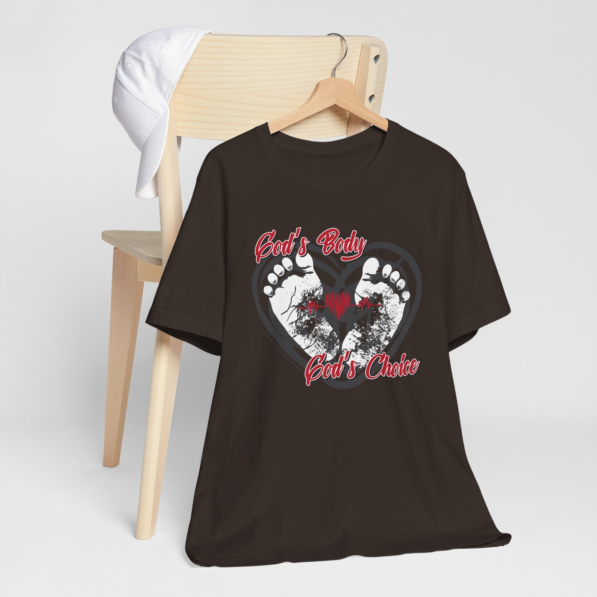 God's Body, God's Choice - Unisex Soft Cotton Short Sleeve T-Shirt