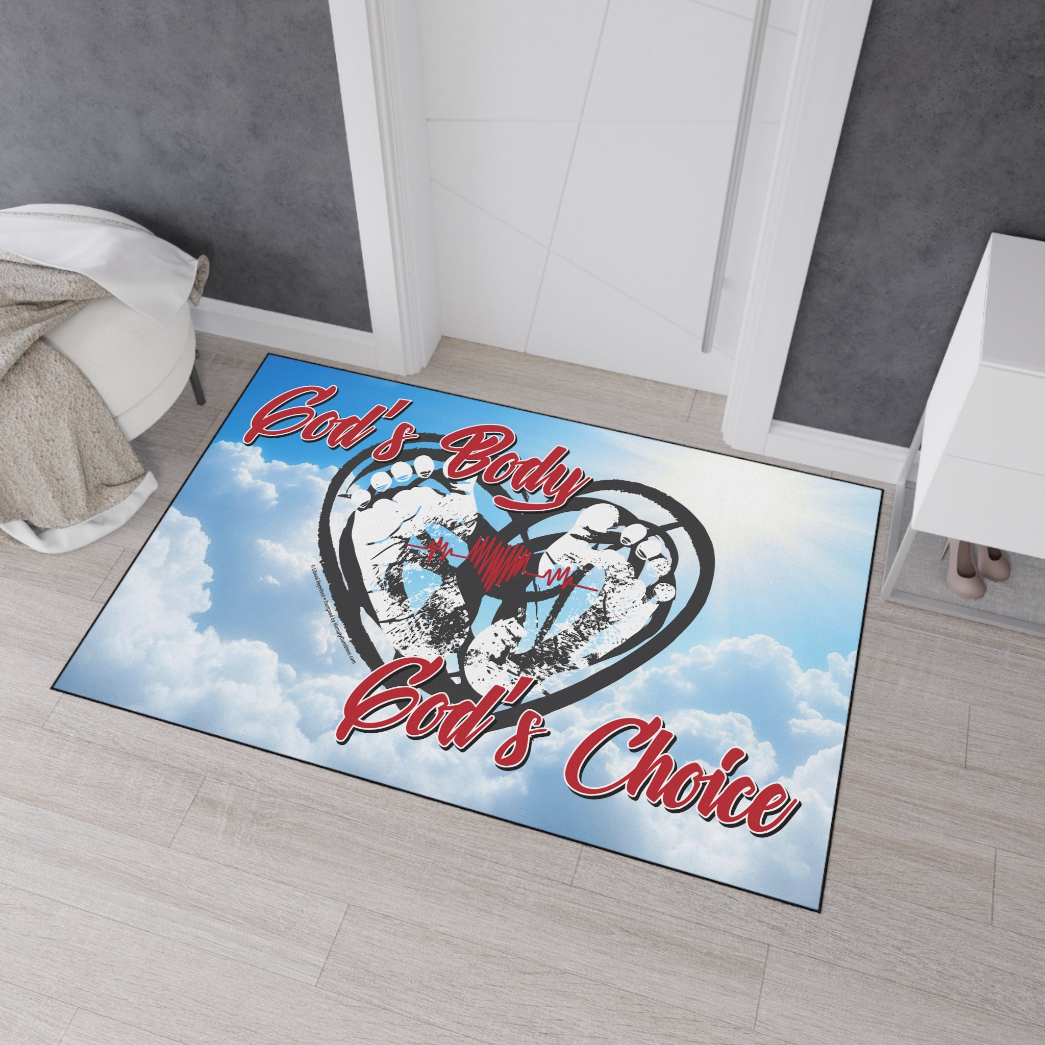 God's Body, God's Choice - Heavy Duty Floor Mat