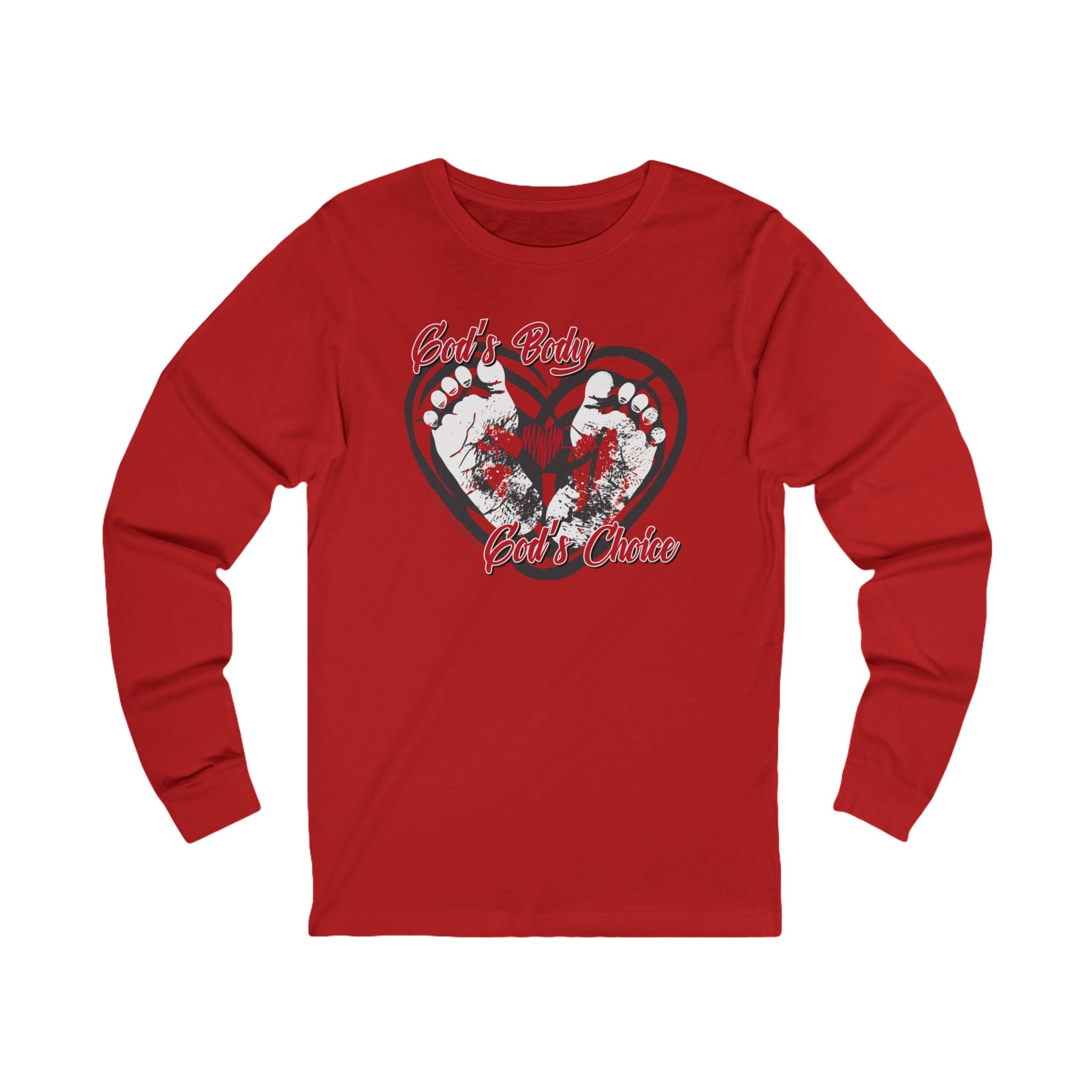 God's Body, God's Choice - Unisex Soft Cotton Long Sleeve T-Shirt