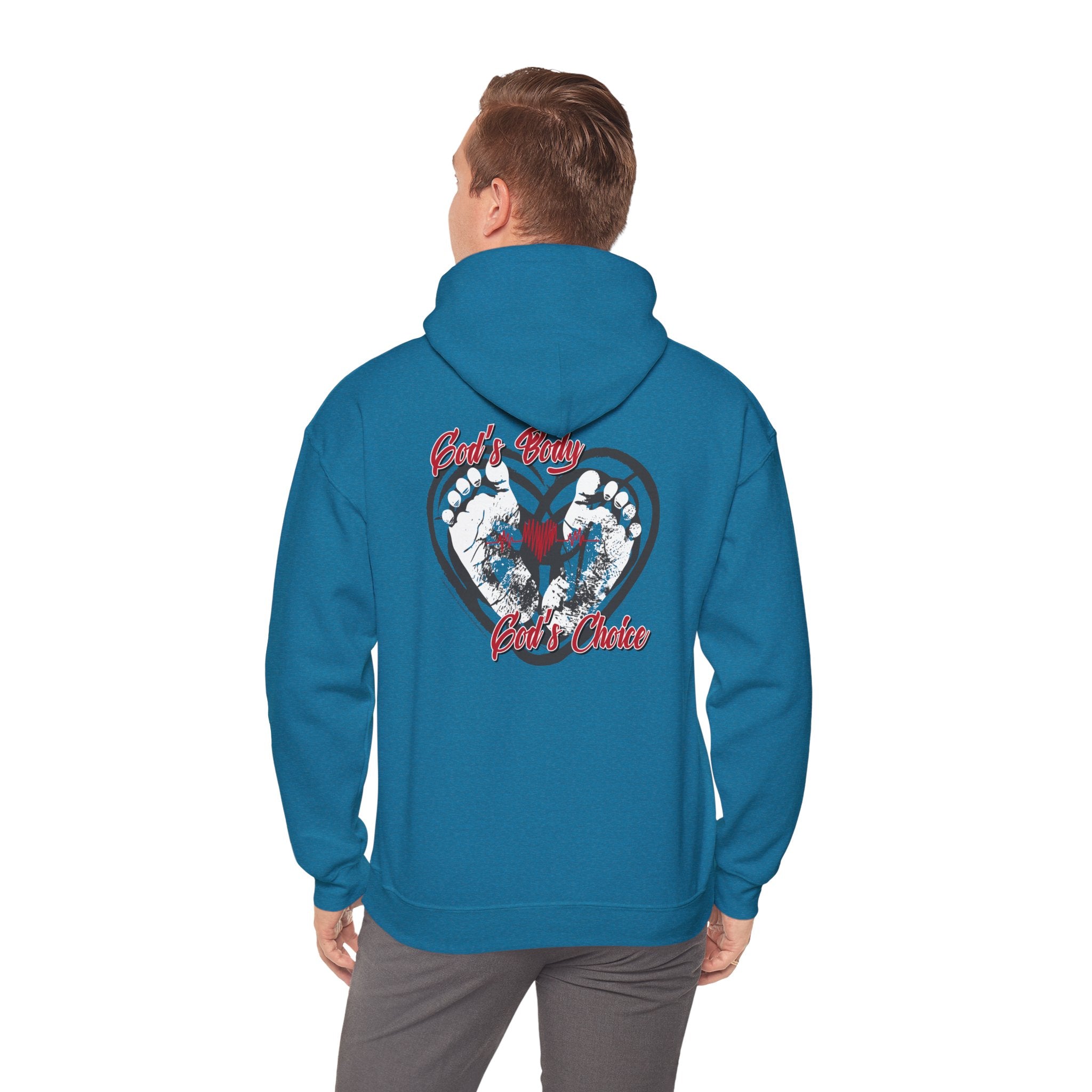 God's Body, God's Choice - Unisex Heavy Blend™ Hooded Sweatshirt
