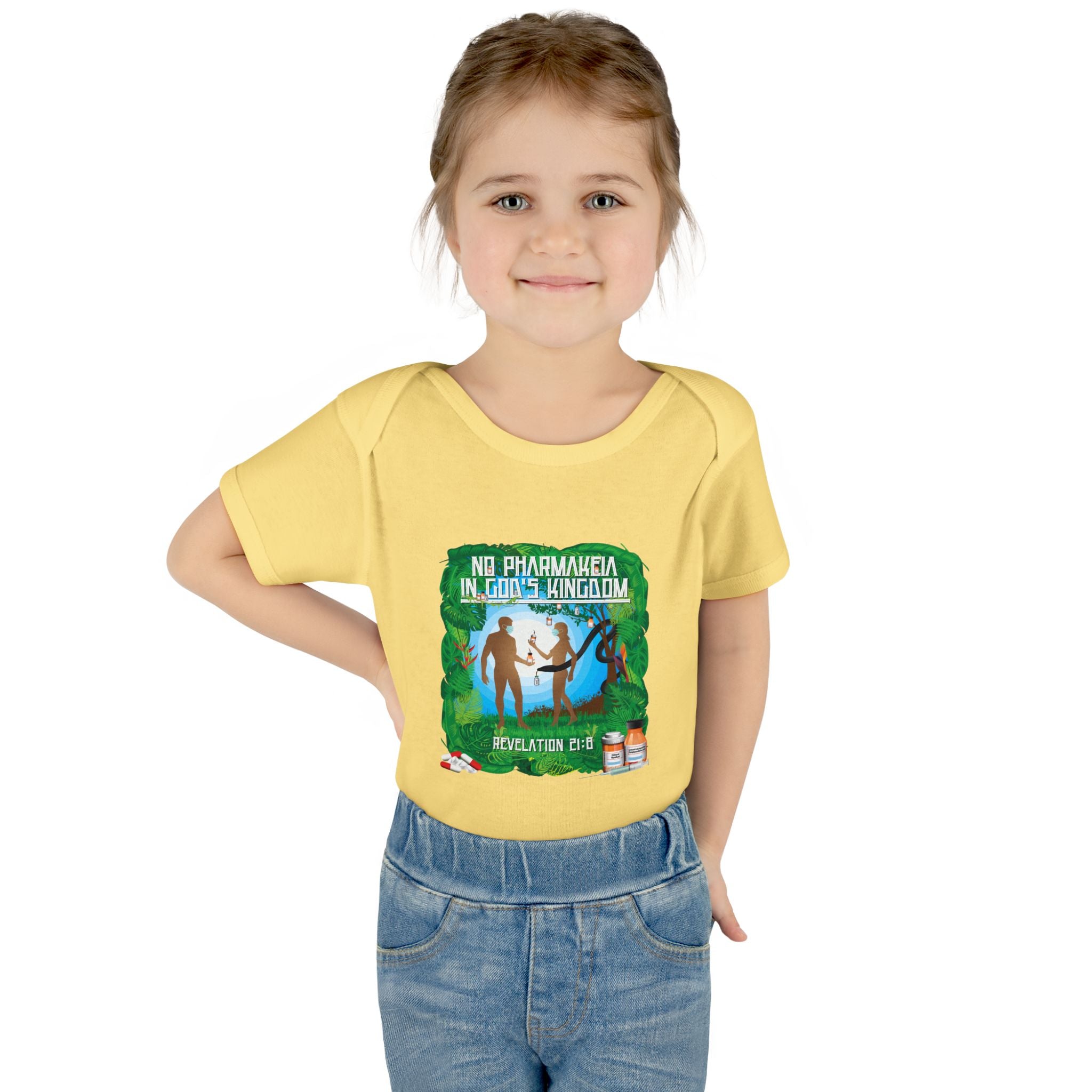 No Pharmakeia in God's Kingdom - Infant Soft Cotton Onsie Bodysuit