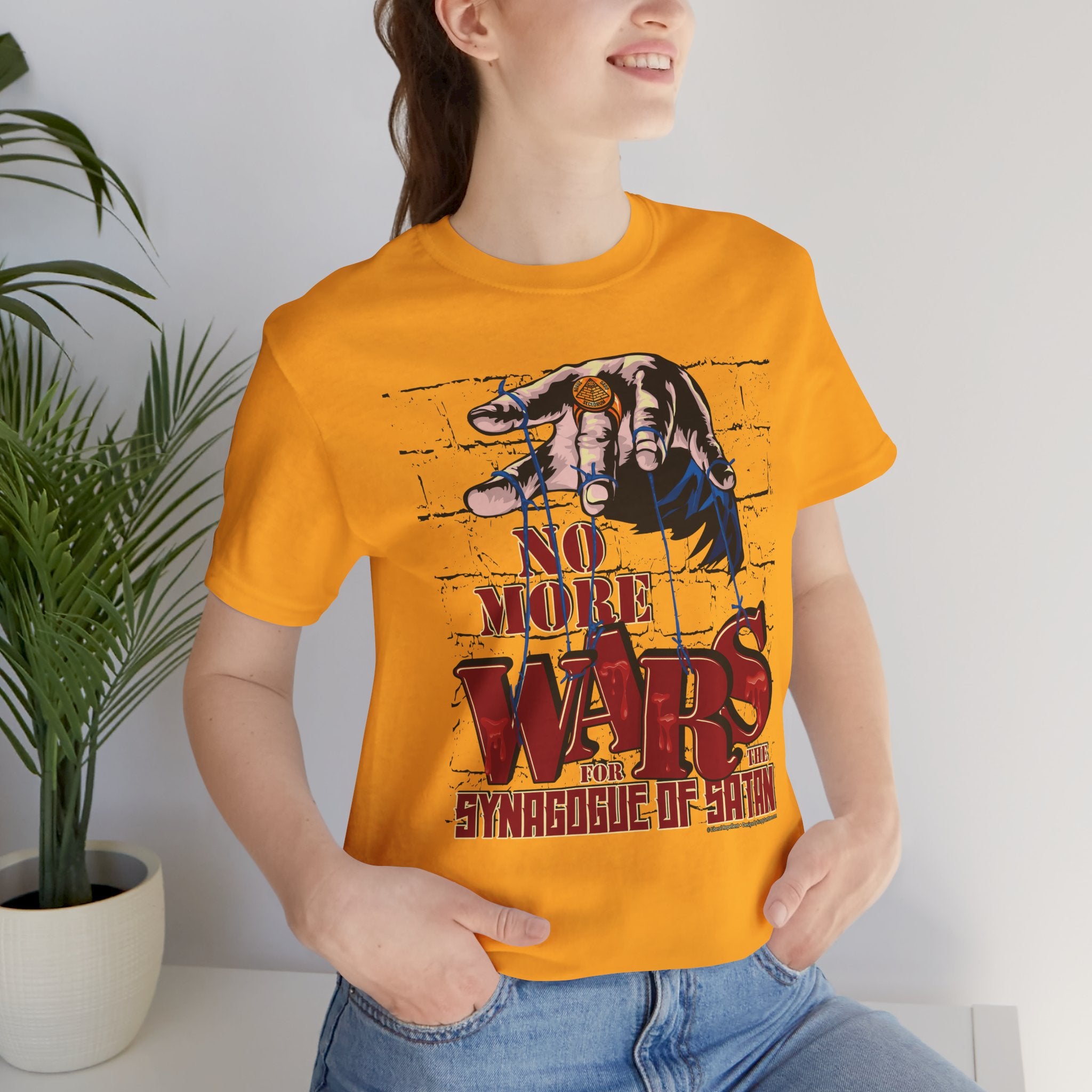 No More Wars for the Synagogue of Satan - Unisex Soft Cotton Short Sleeve T-Shirt