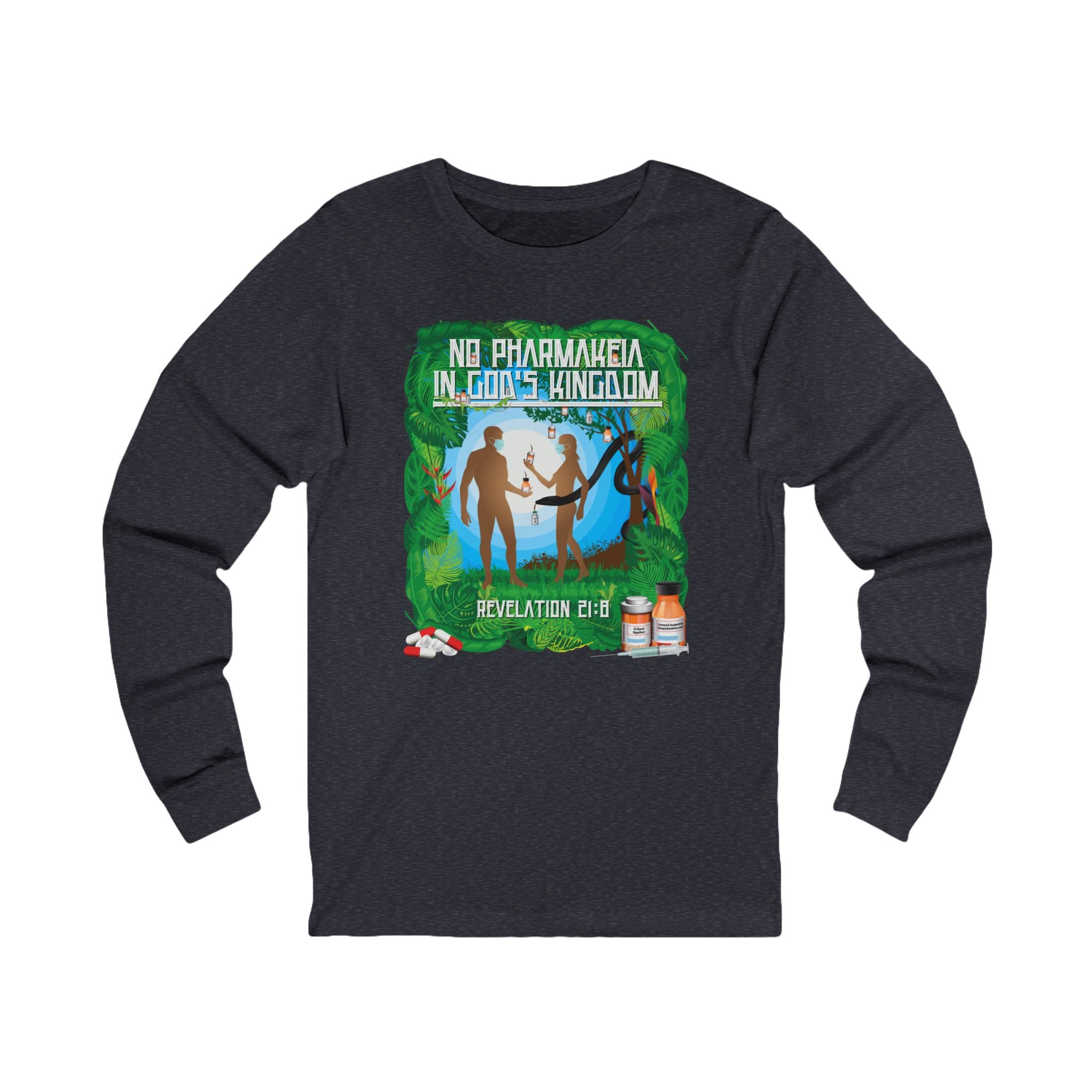 No Pharmakeia In God's Kingdom - Unisex Soft Cotton Long Sleeve T-Shirt