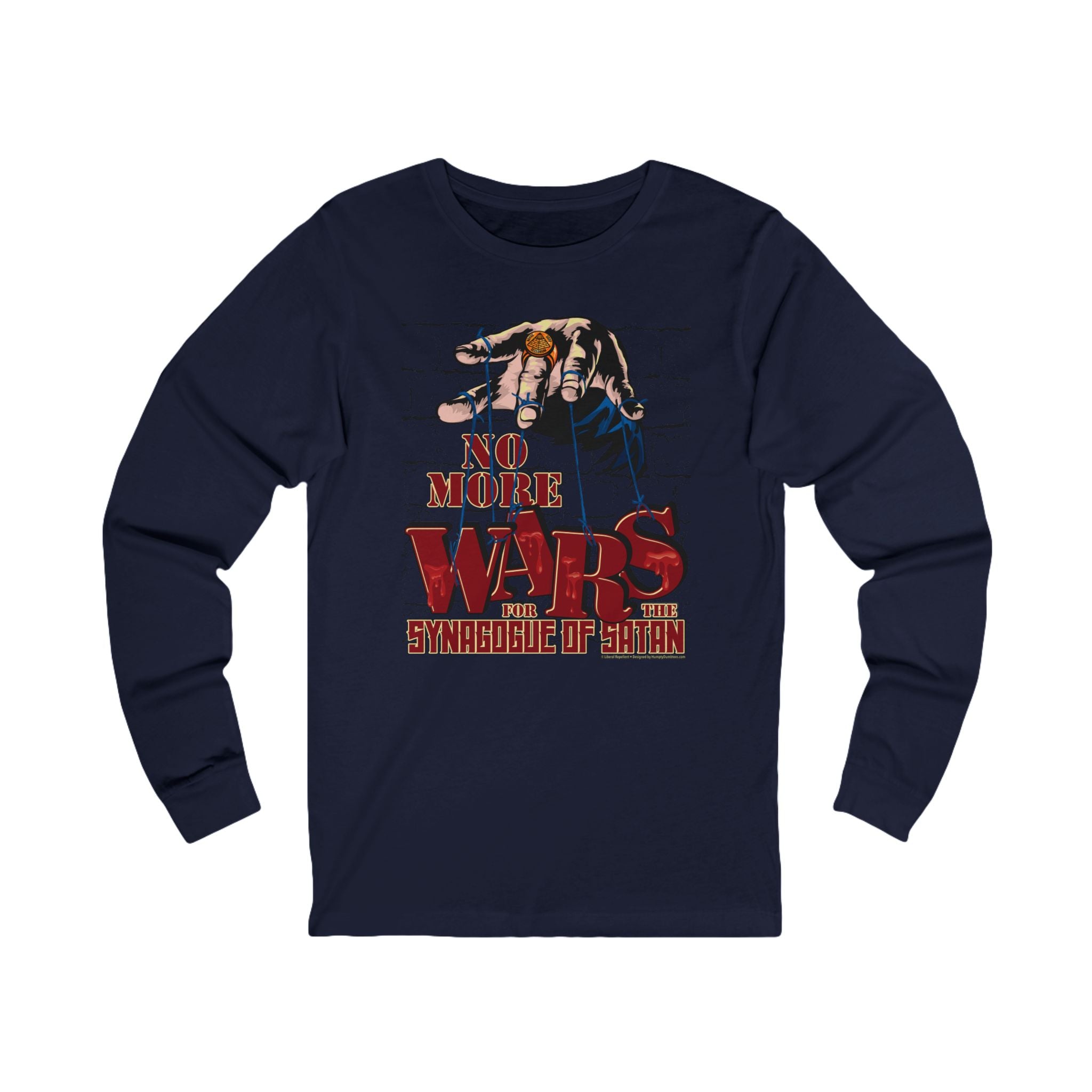 No More Wars for the Synagogue of Satan - Unisex Soft Cotton Long Sleeve T-Shirt