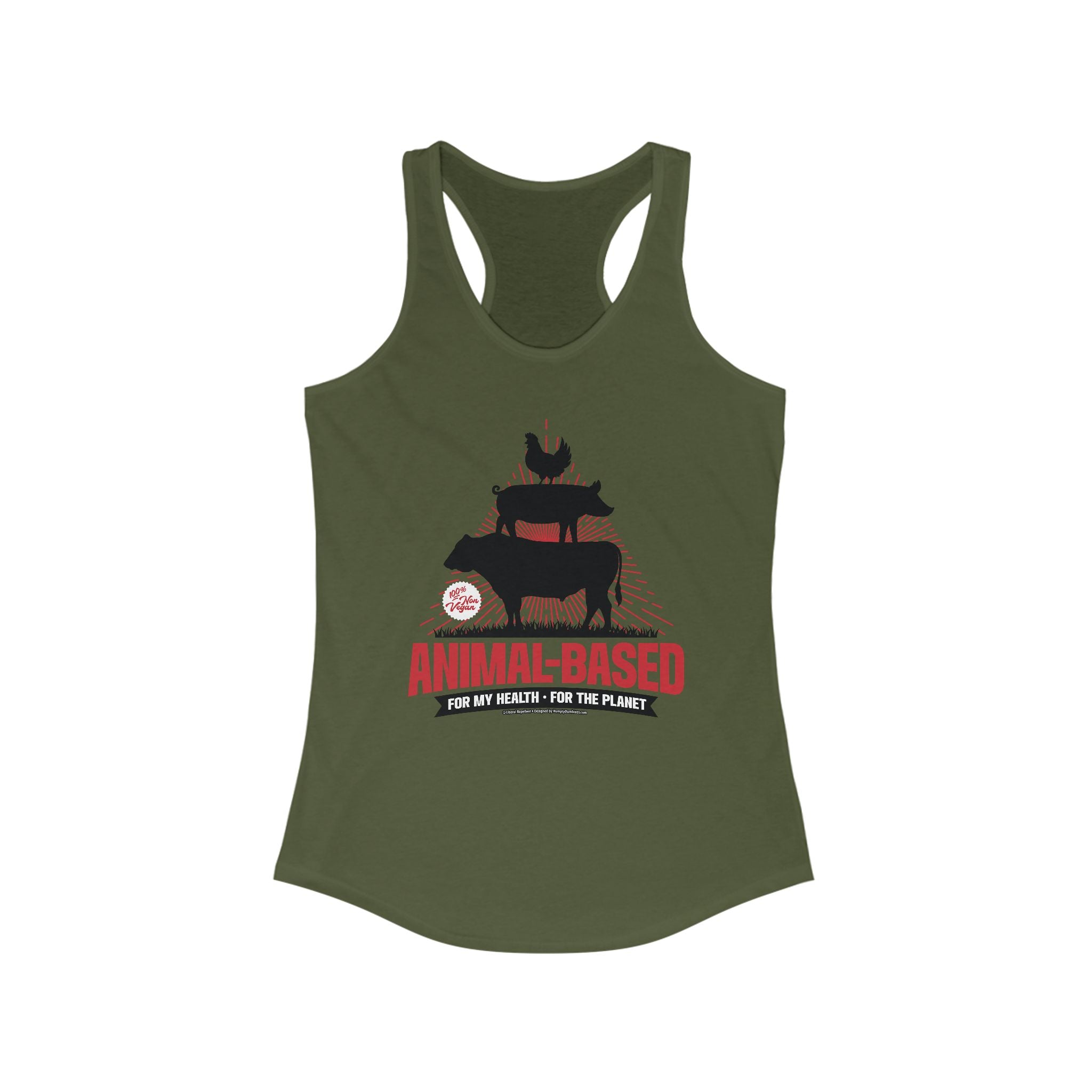 Animal Based - Ladies Ideal Racerback Tank