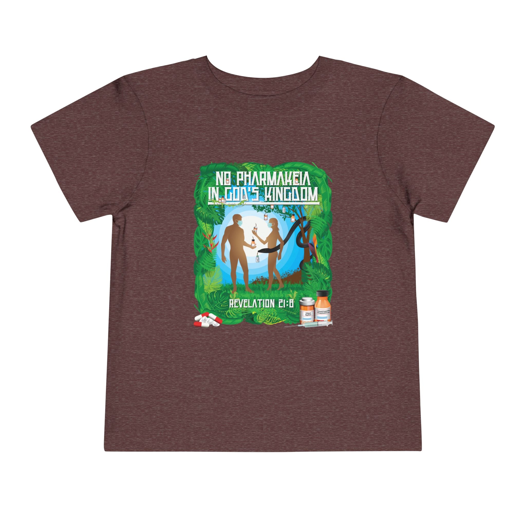No Pharmakeia in God's Kingdom - Toddler Soft Cotton Short Sleeve T-Shirt