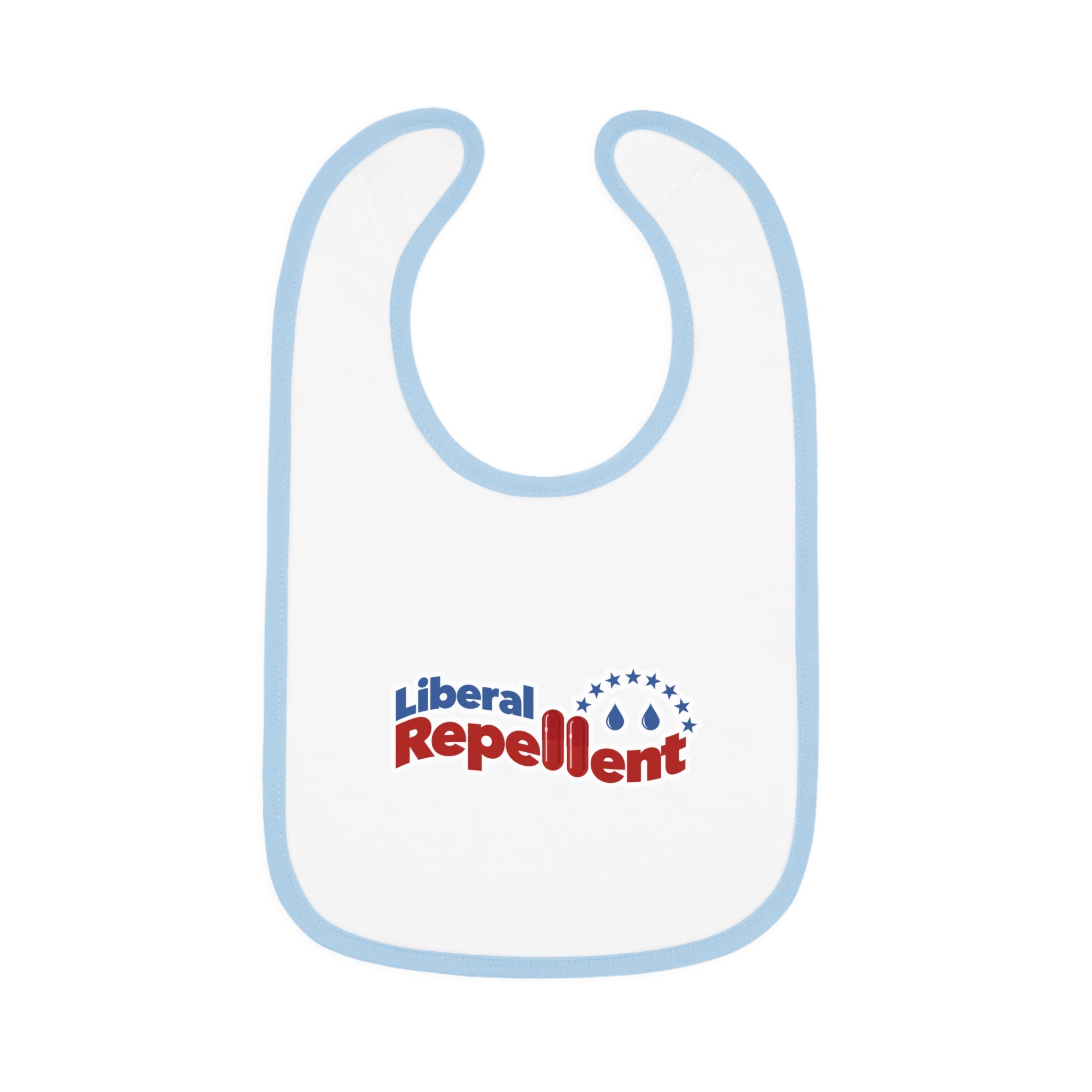 Liberal Repellent - Infant Soft Cotton Bib with Contrast Trim