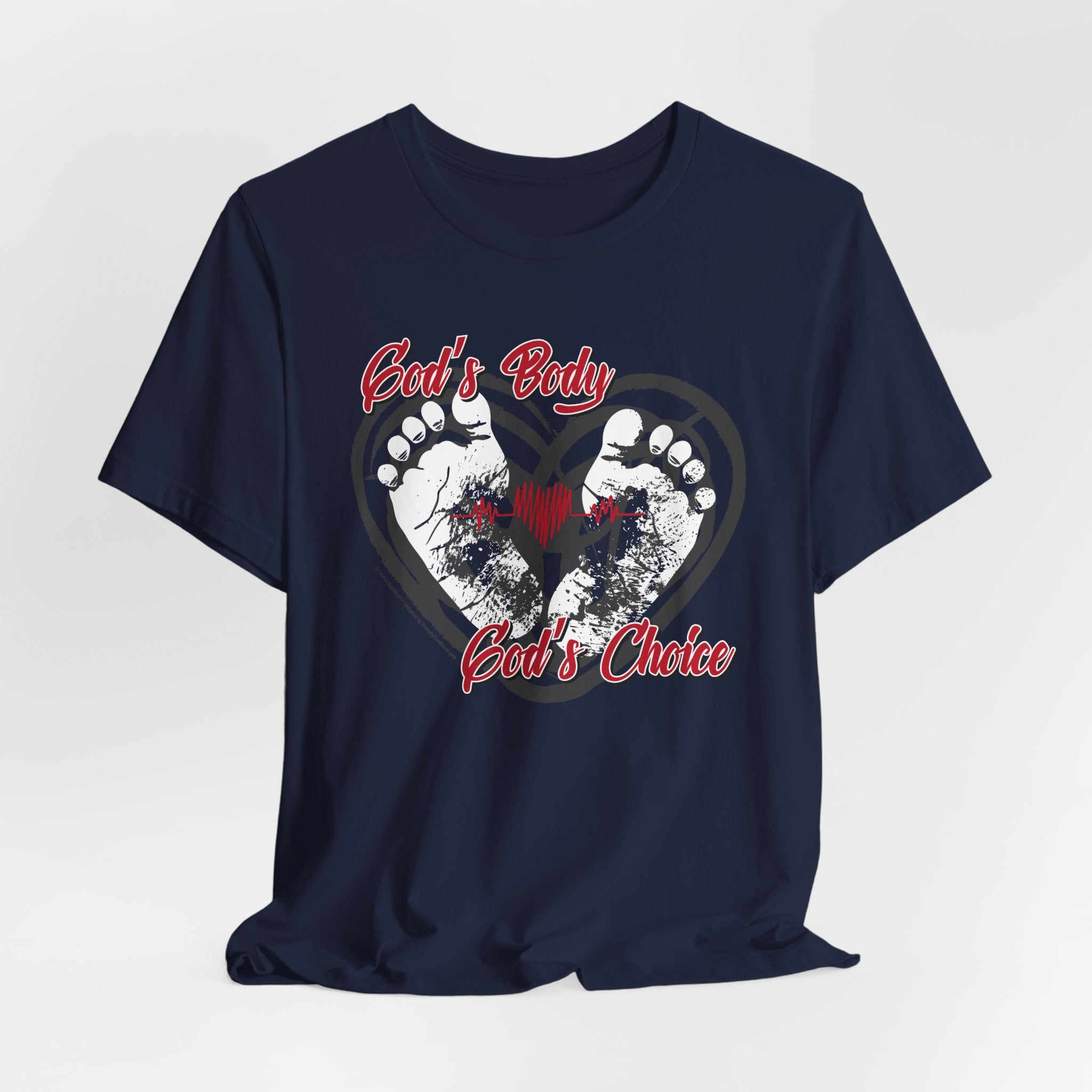God's Body, God's Choice - Unisex Soft Cotton Short Sleeve T-Shirt