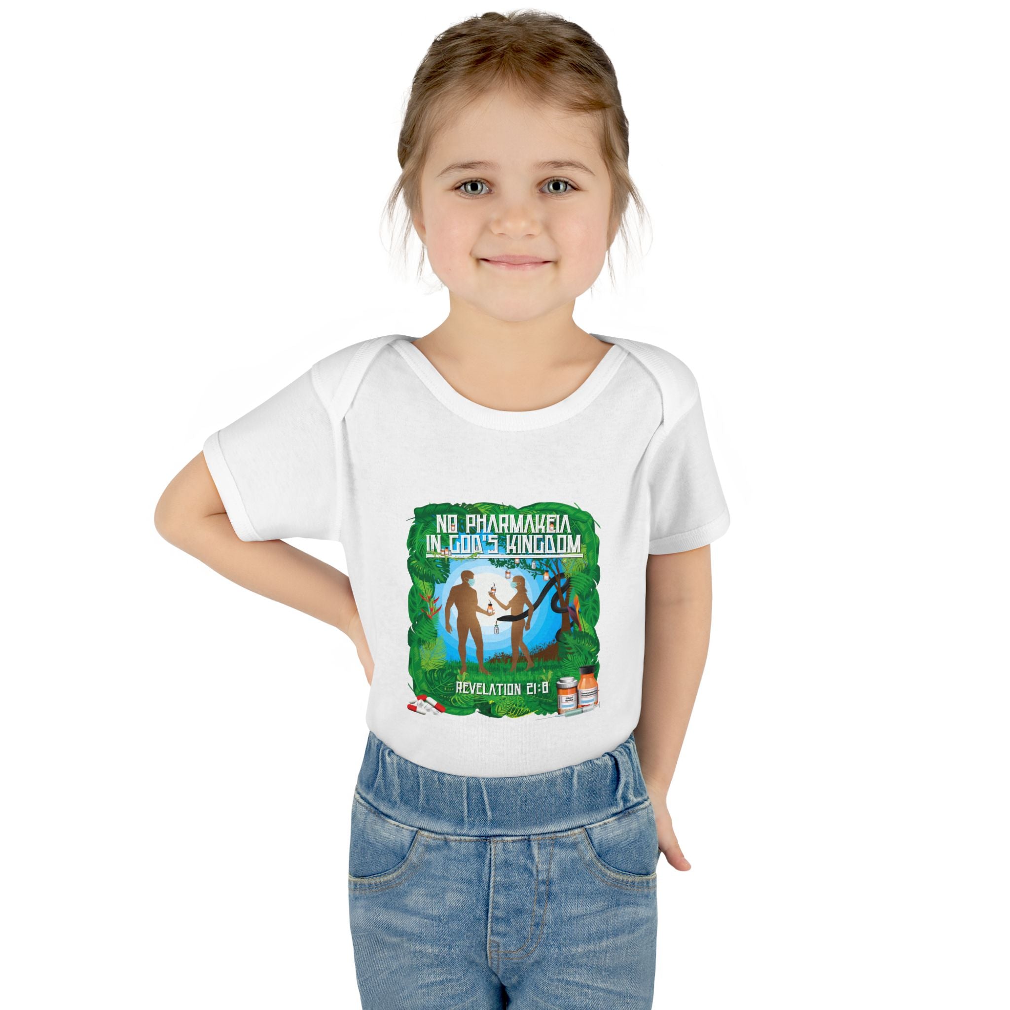 No Pharmakeia in God's Kingdom - Infant Soft Cotton Onsie Bodysuit