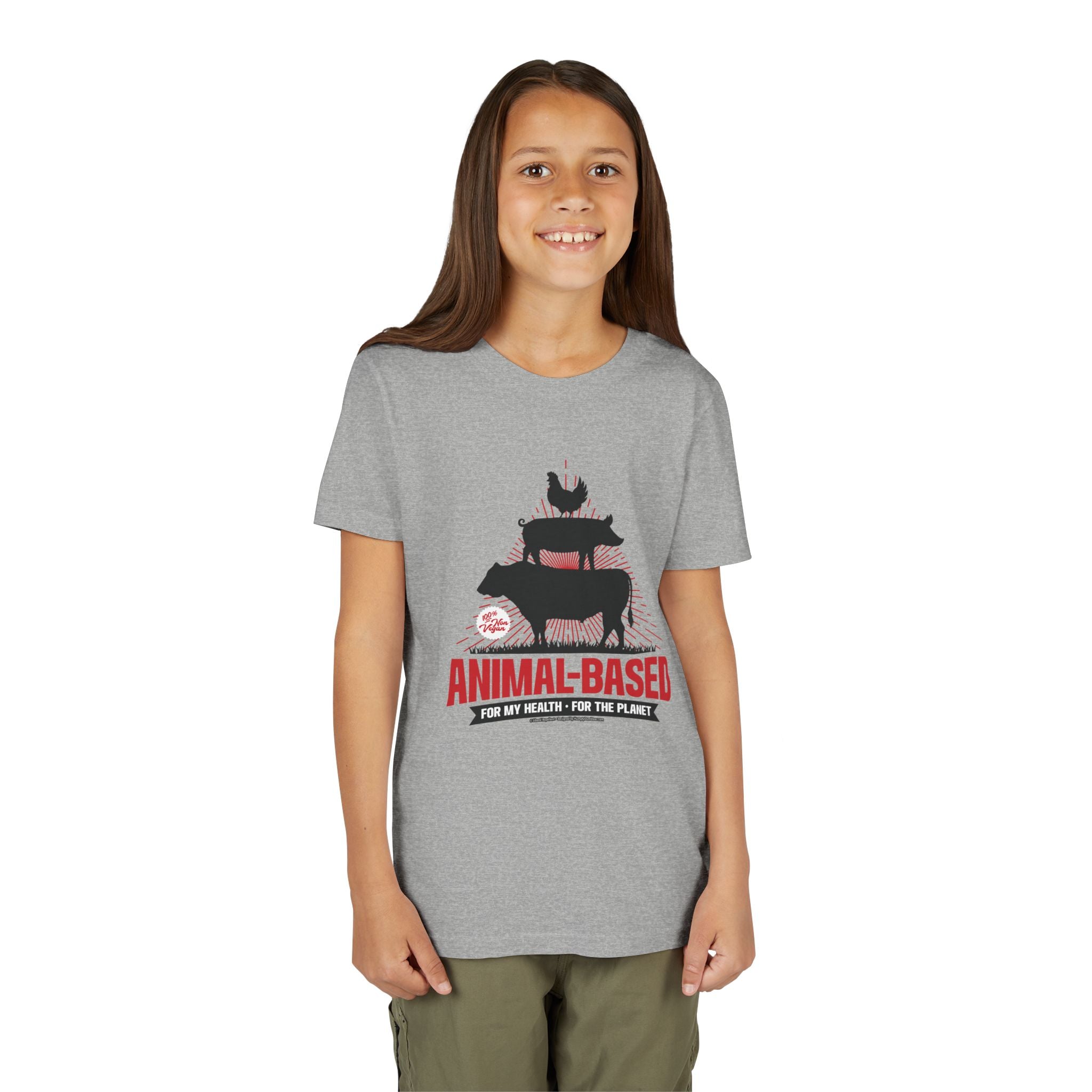Animal Based - Youth Soft Cotton Short Sleeve T-Shirt